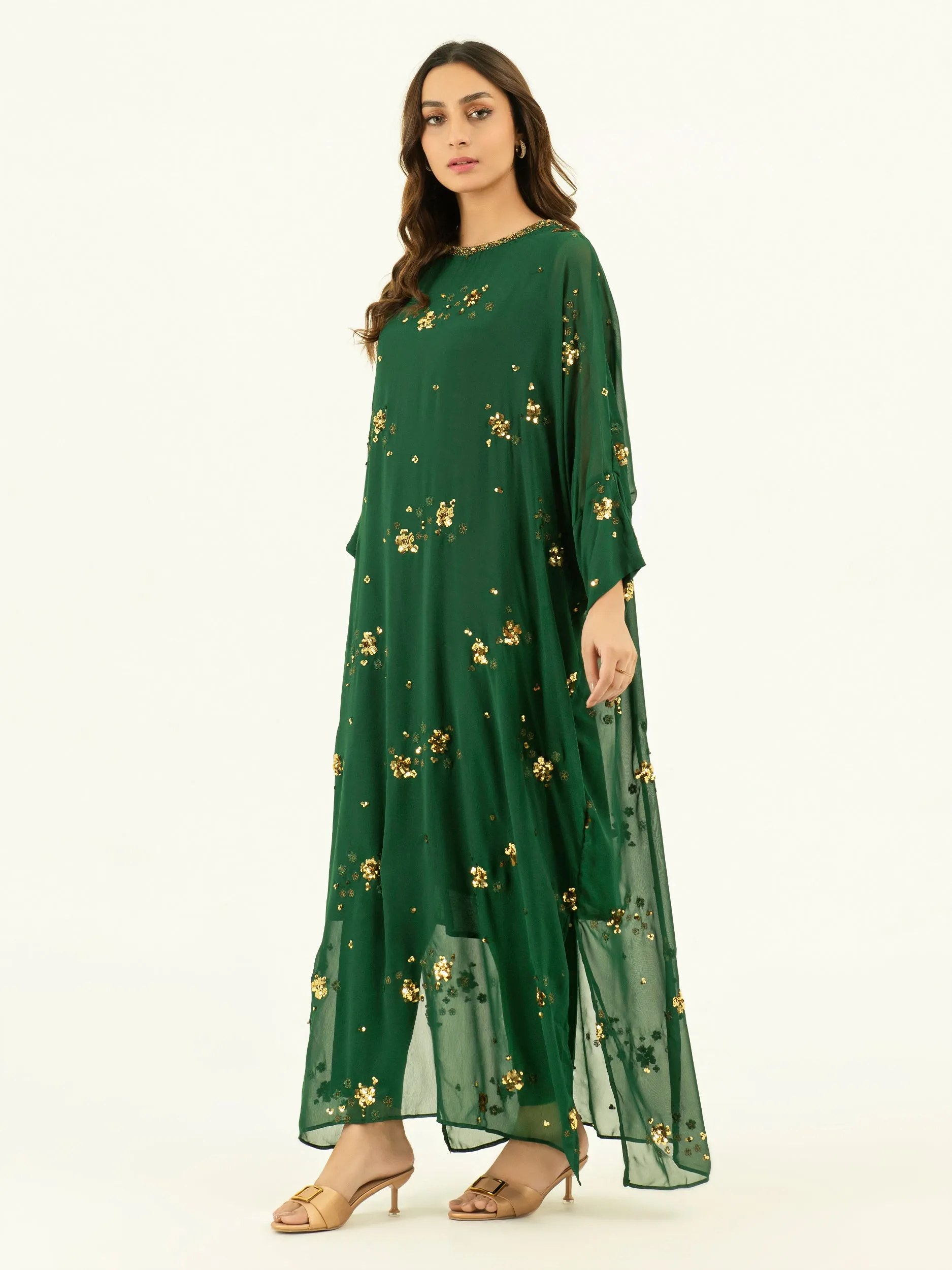 2 Piece Chiffon Suit-Embroidered (Pret)