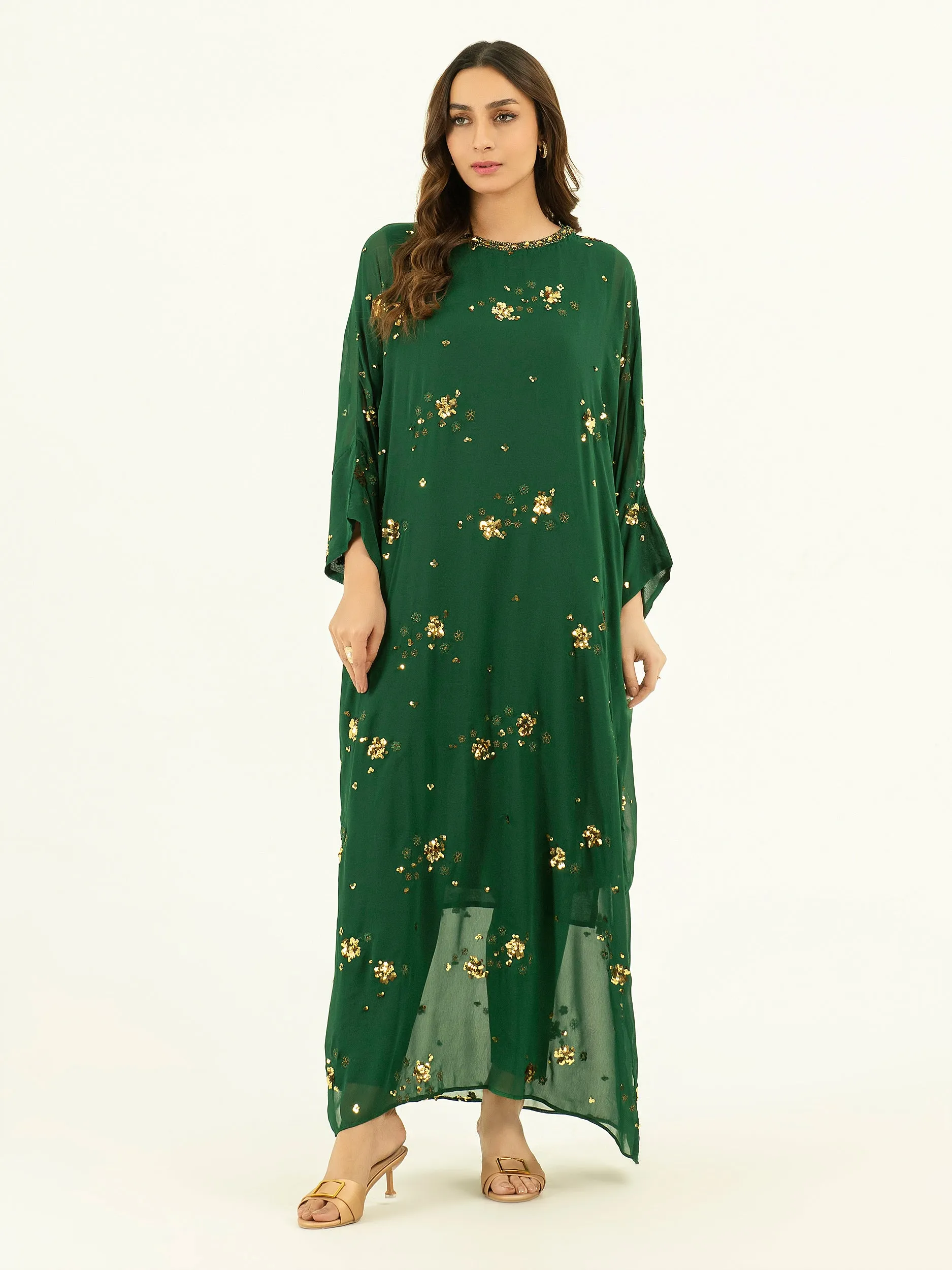 2 Piece Chiffon Suit-Embroidered (Pret)