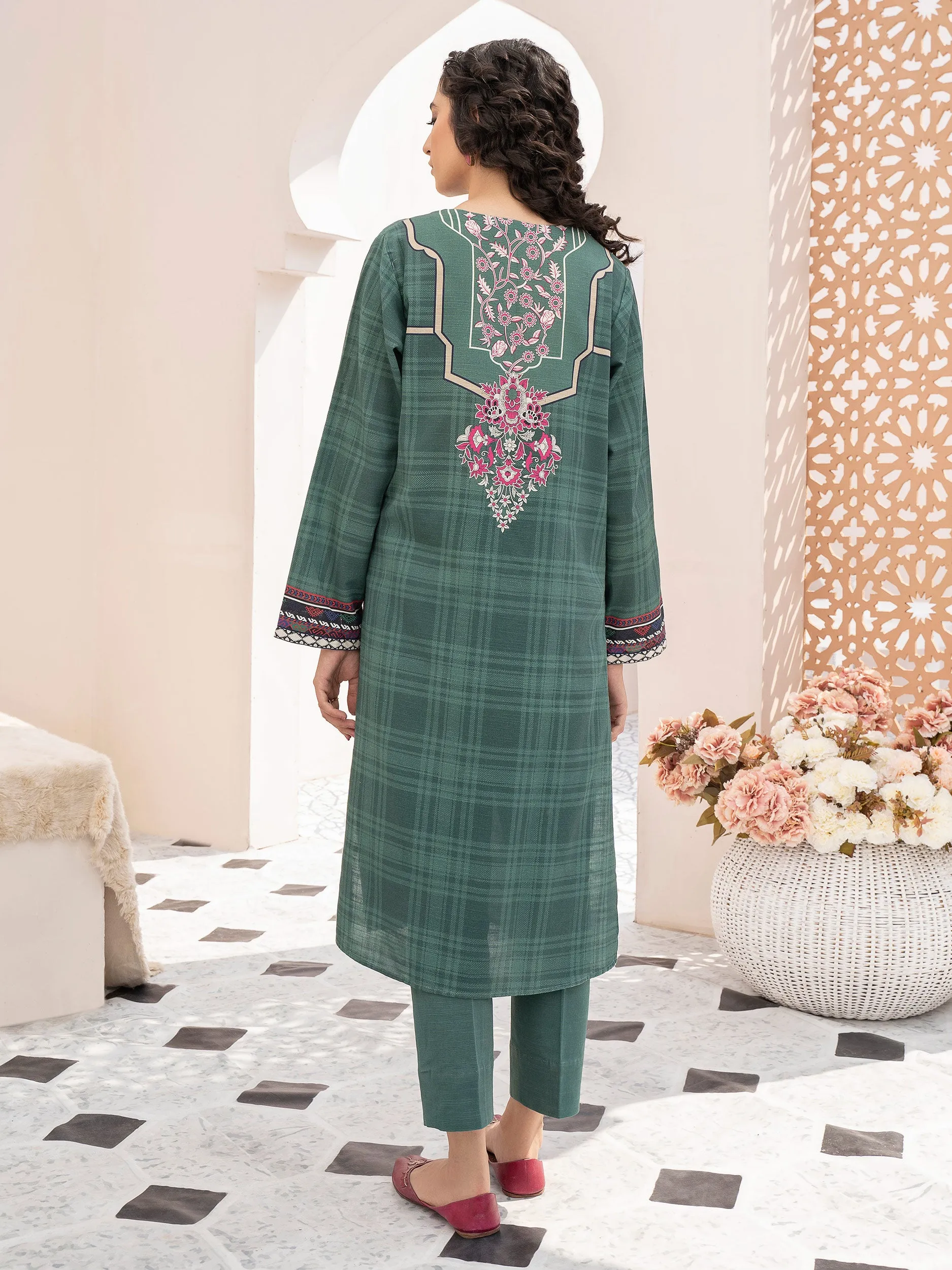 2 Piece Embroidered Khaddar Suit