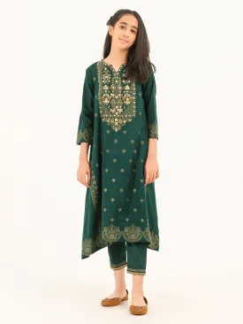 2 Piece Jacquard Suit-Embellished (Pret)