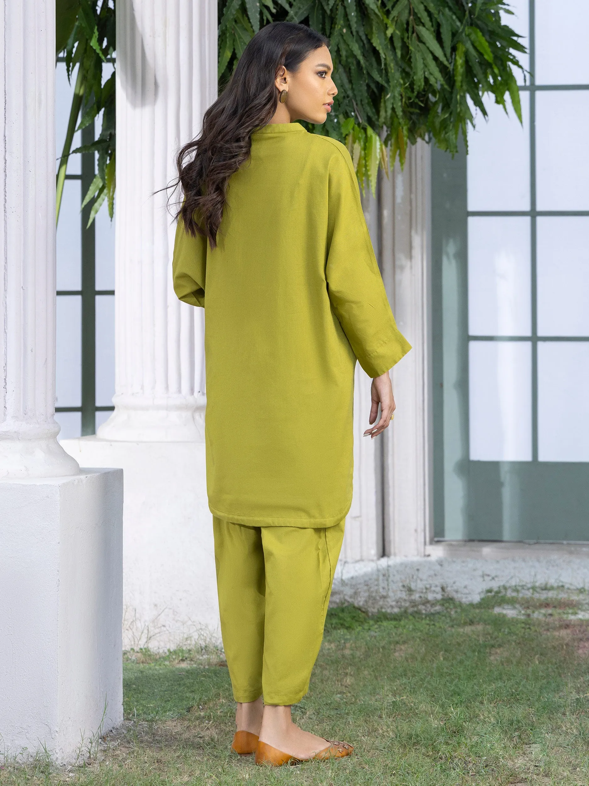 2 Piece Khaddar Suit-Dyed (Pret)