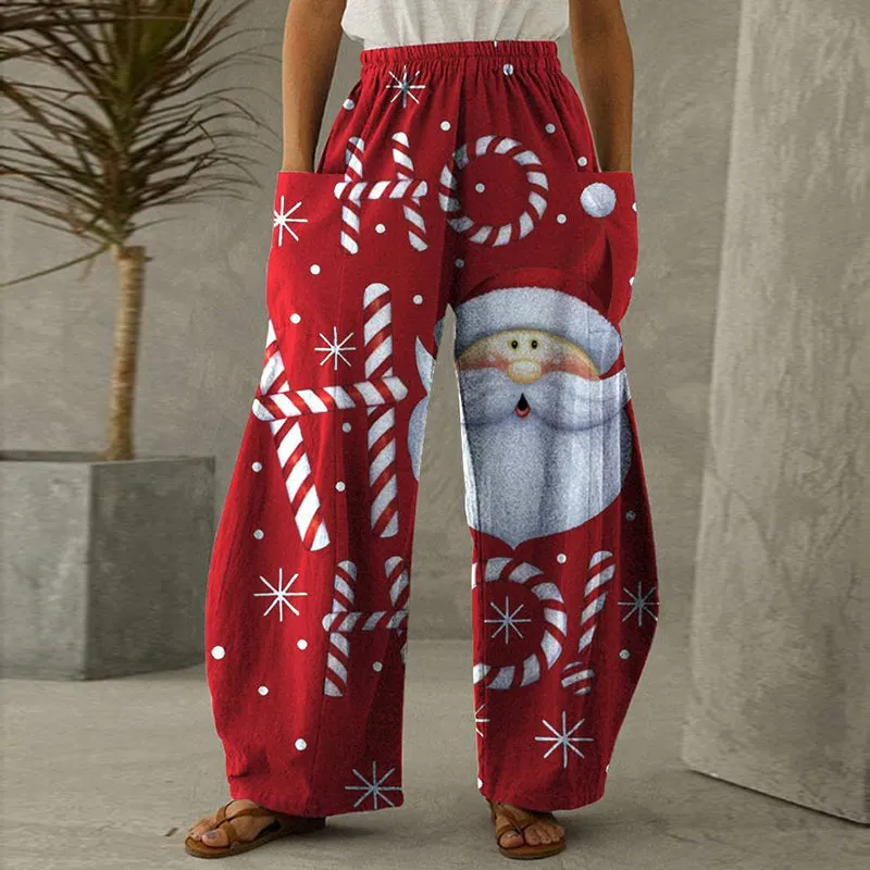 2022 Trendy Christmas Casual Loose Pants