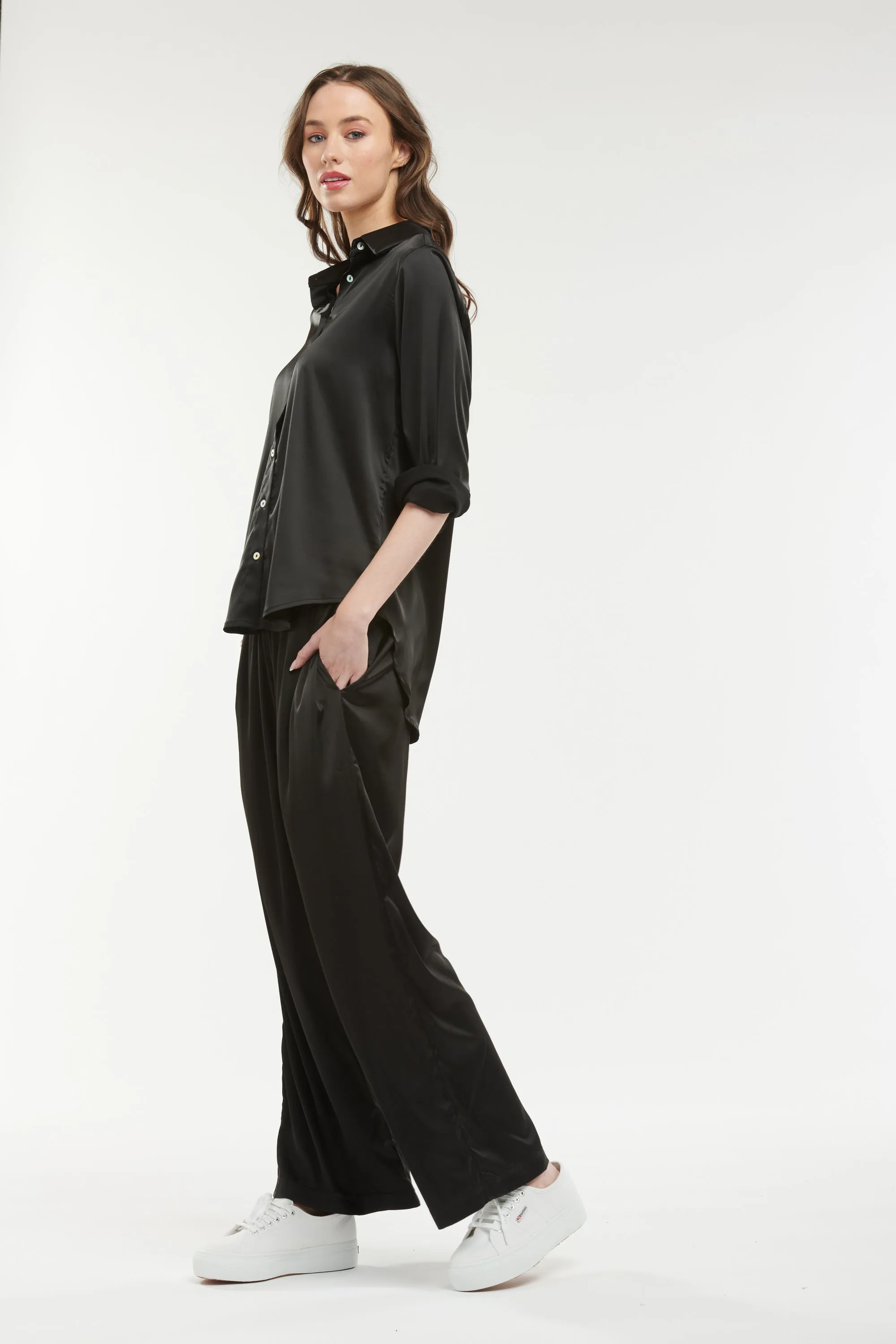 365 Days - Satin Lounge Pant - Black