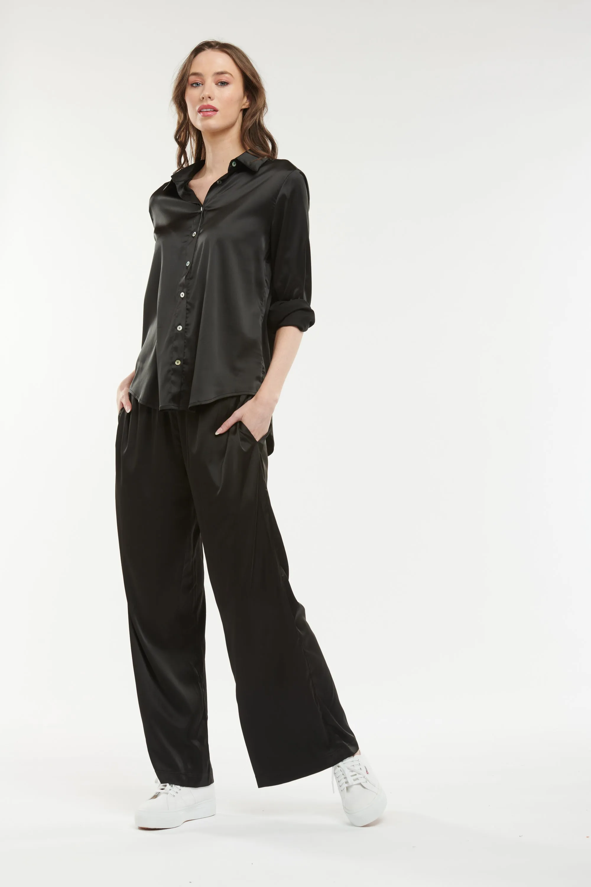 365 Days - Satin Lounge Pant - Black