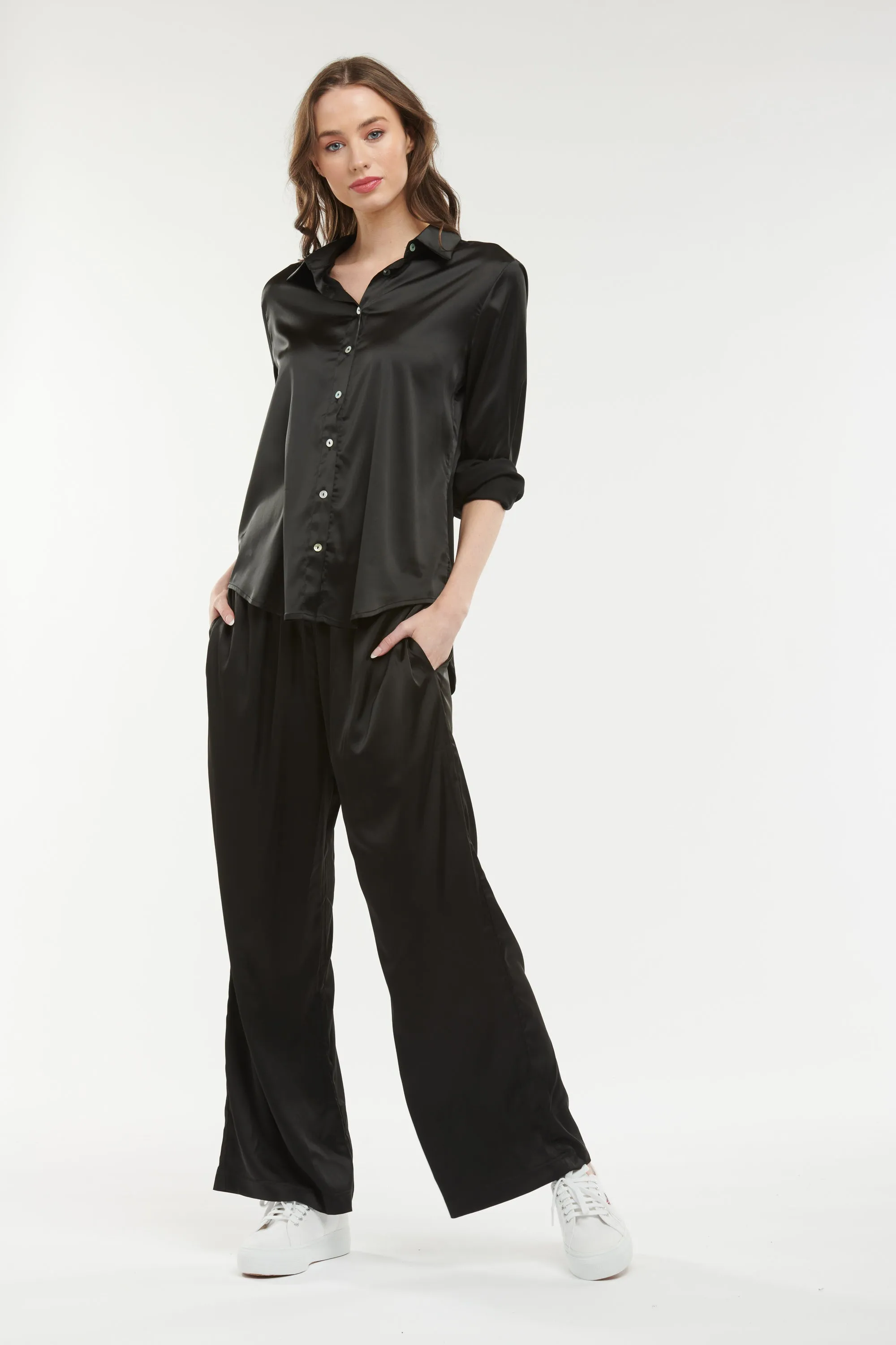 365 Days - Satin Lounge Pant - Black