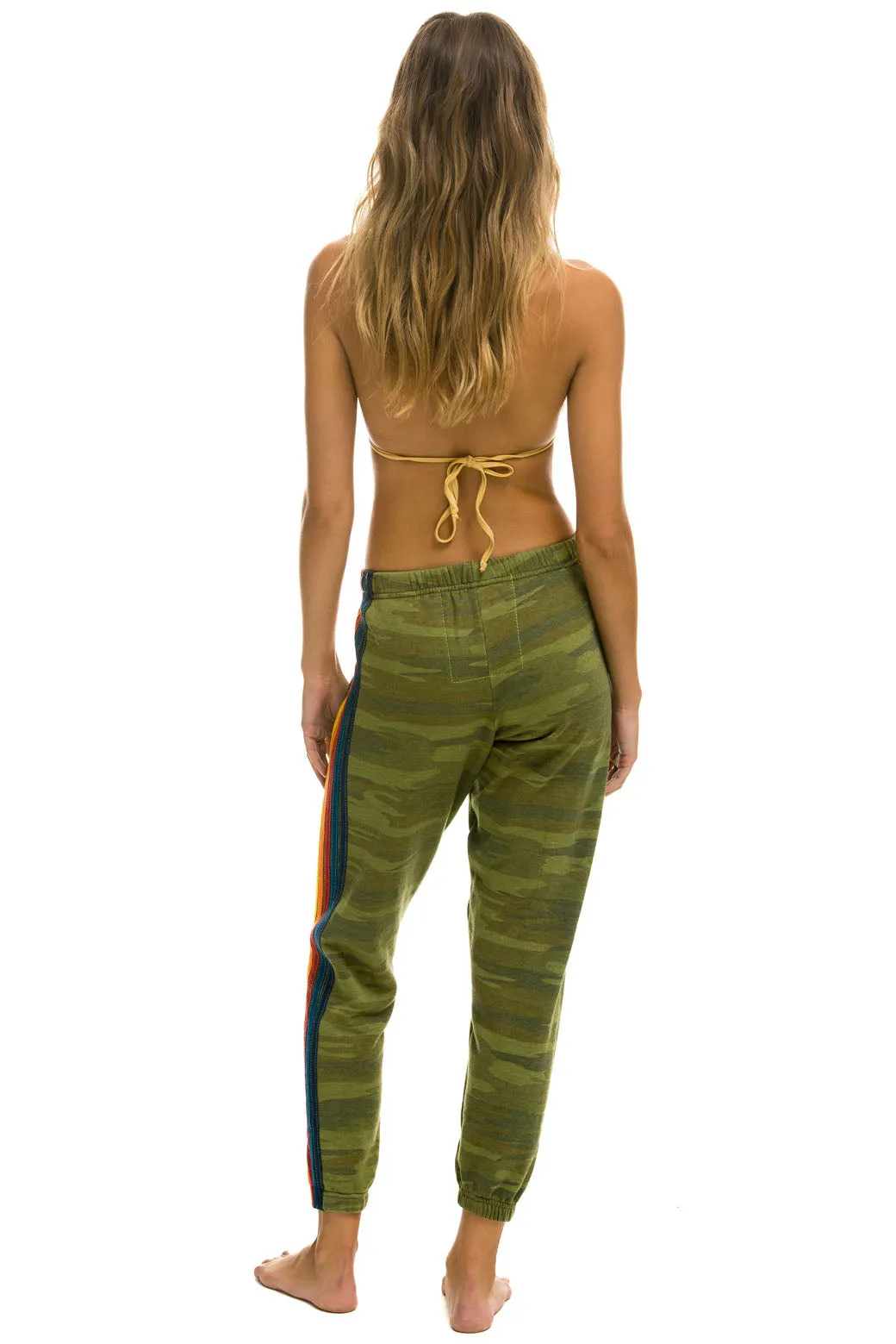 5 STRIPE SWEATPANTS - CAMO