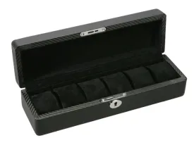 (6) Diplomat Carbon Fiber Watch Box