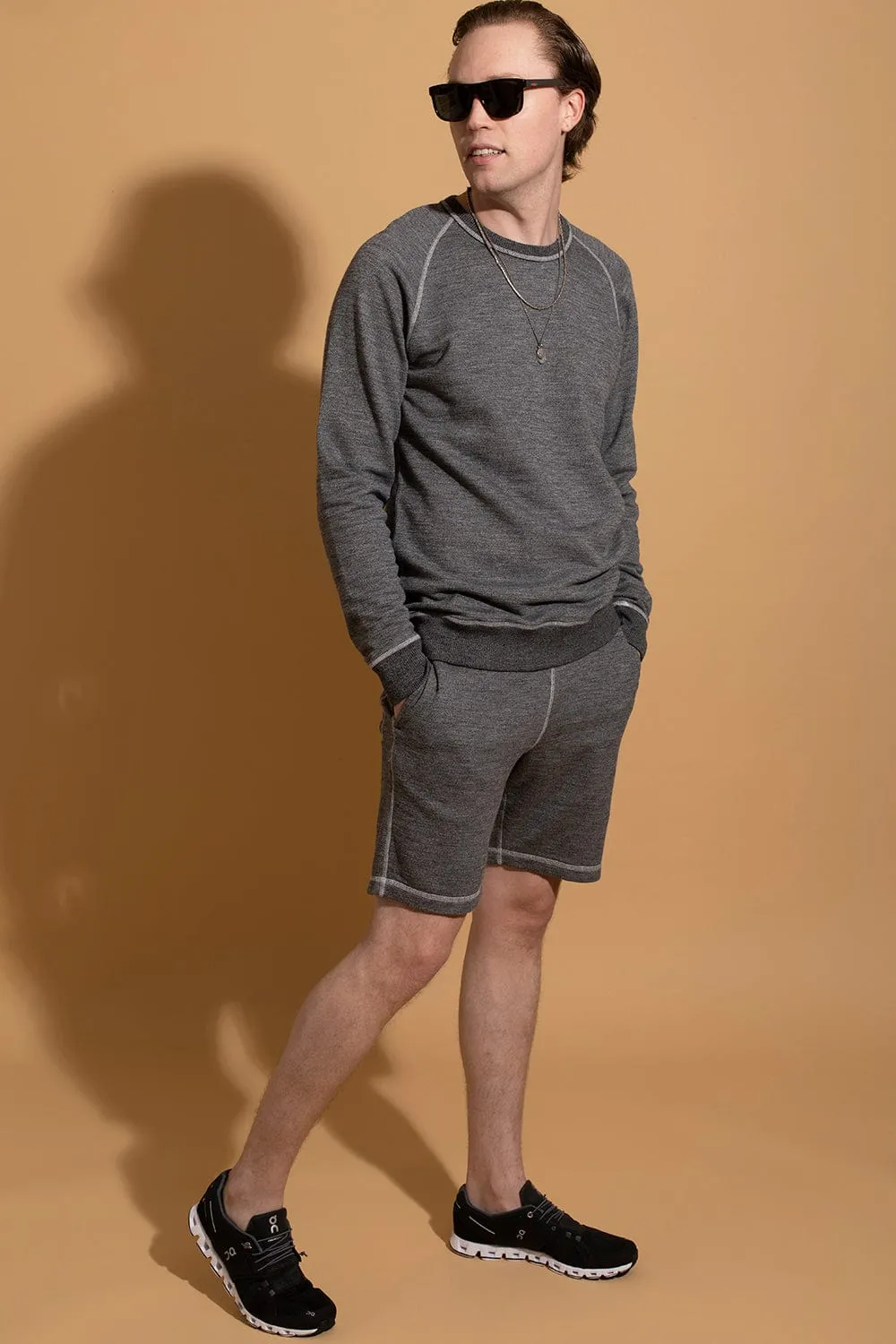 Afador Contrast Stitch Sweat Shorts