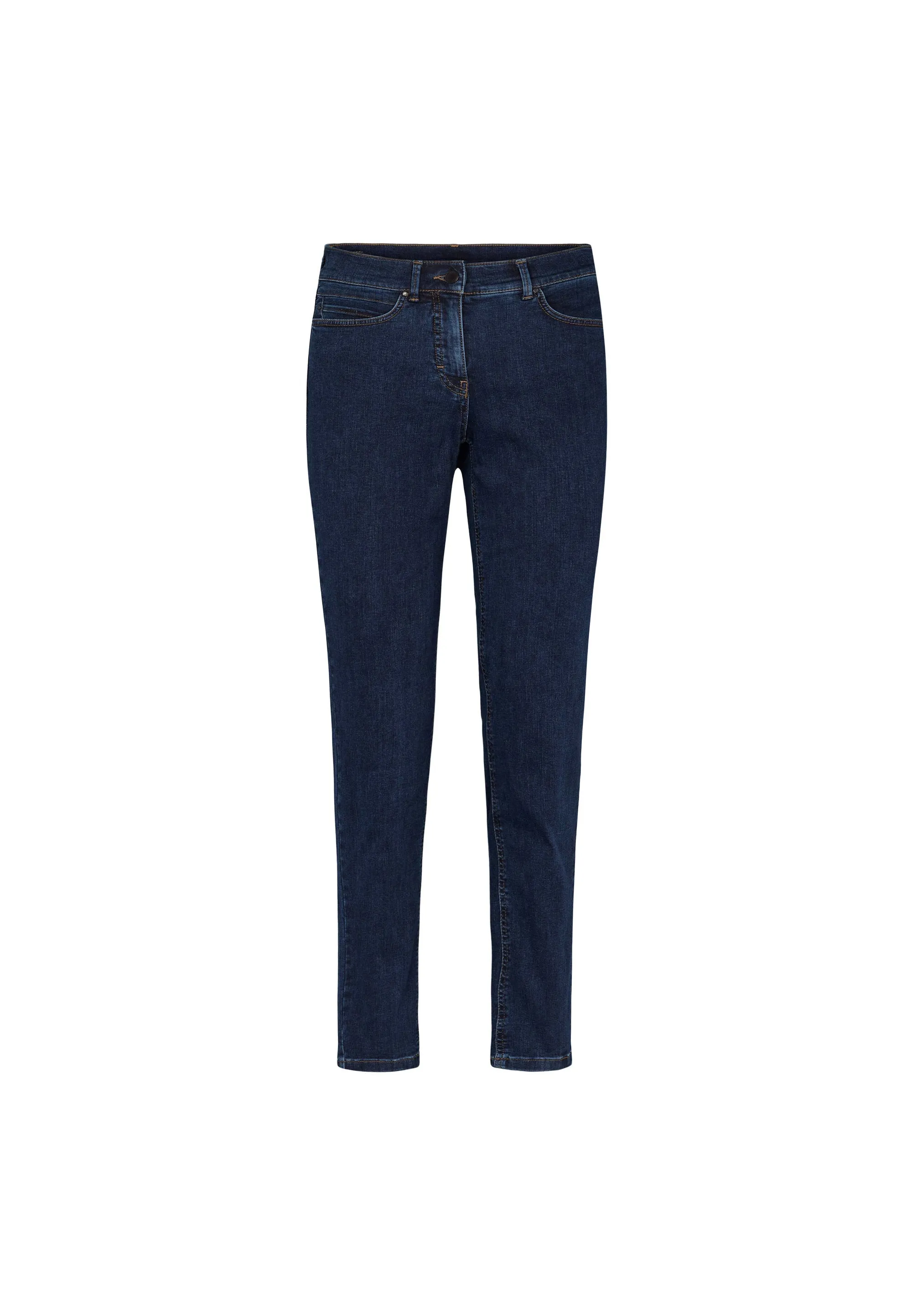 Agatha Slim - Medium Length - Dark Blue Denim