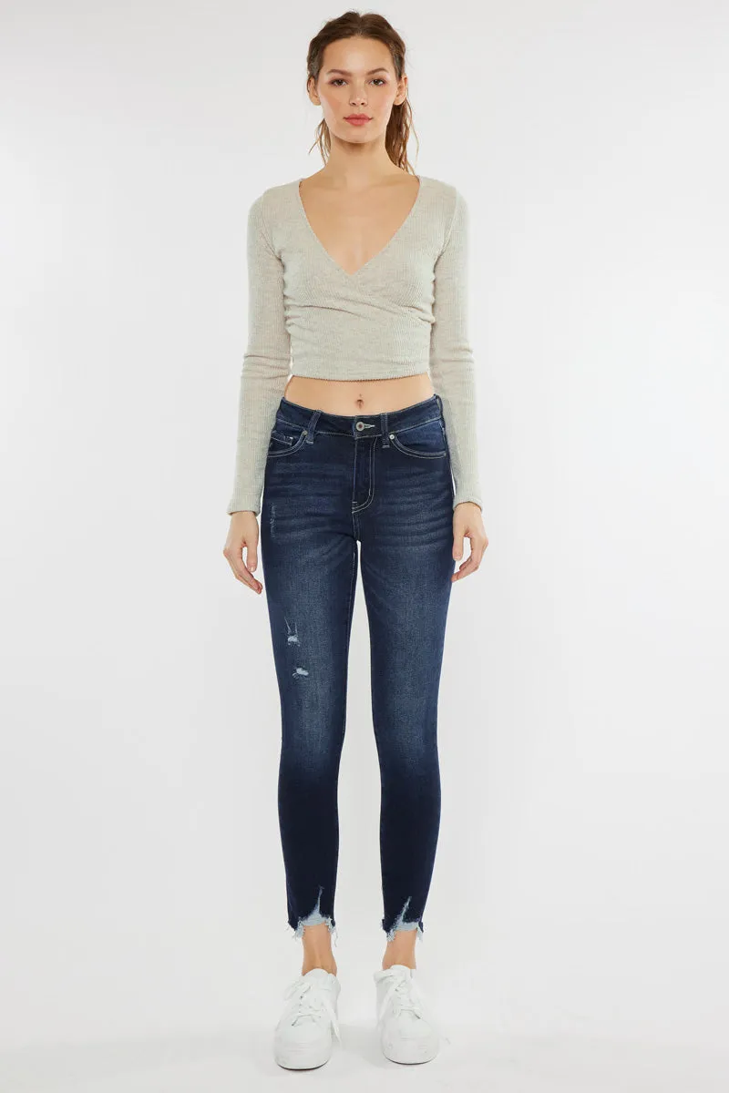 Aiya High Rise Ankle Skinny Jeans