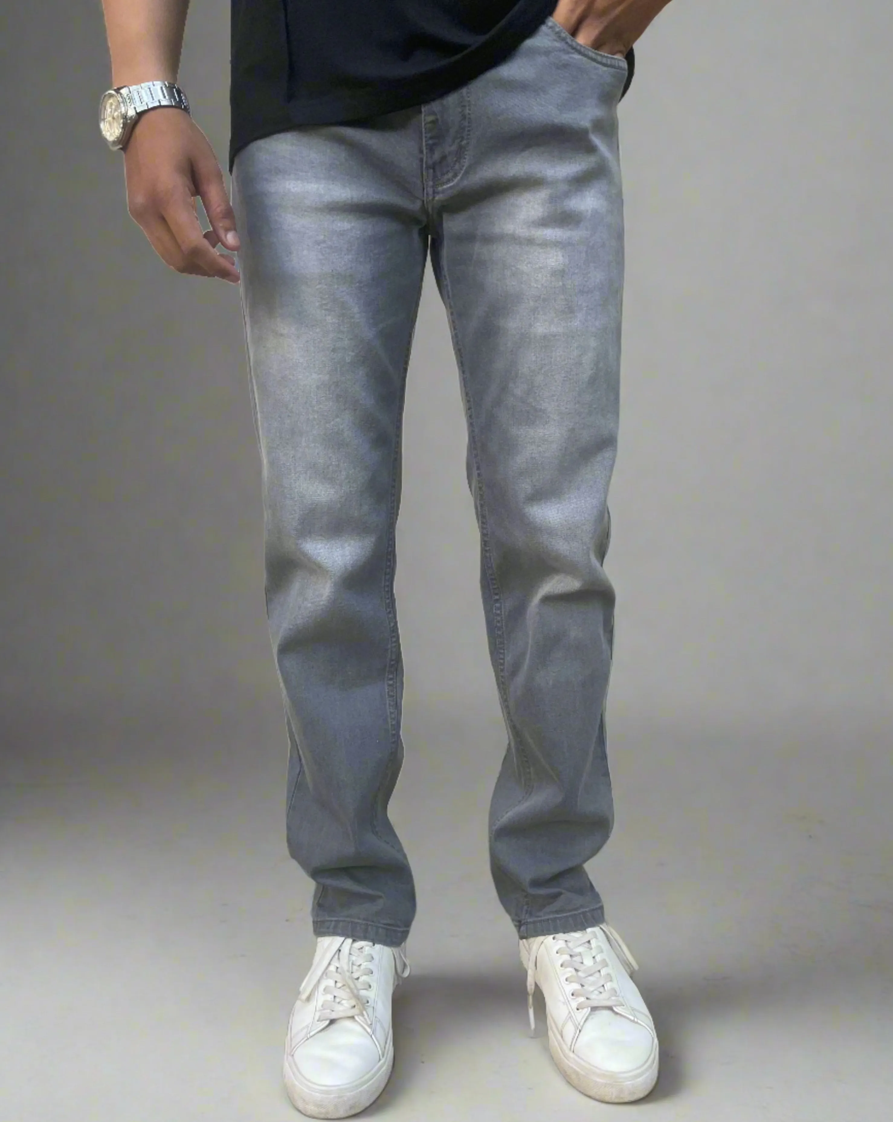 All Time Classic Wash Relaxed Straight Leg Jeans