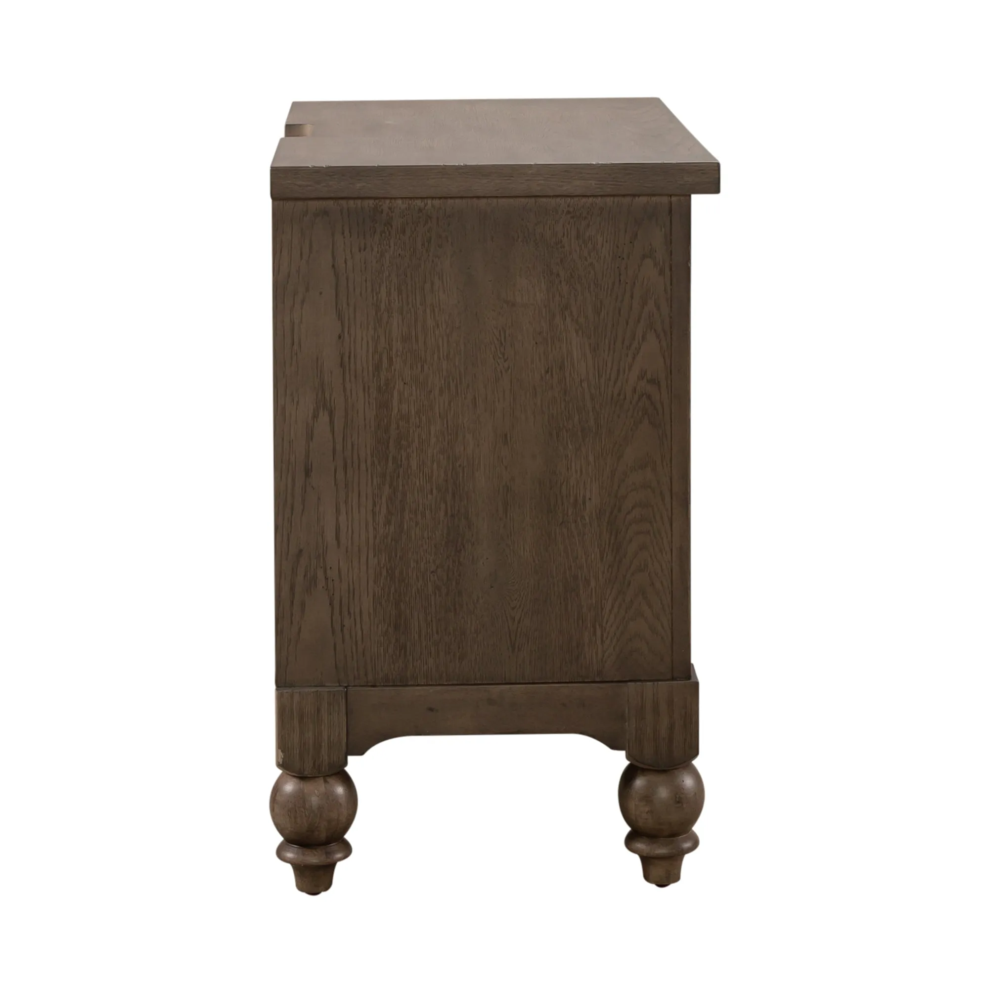 Americana Farmhouse 615-BR61 2 Drawer Night Stand w/ Charging Station