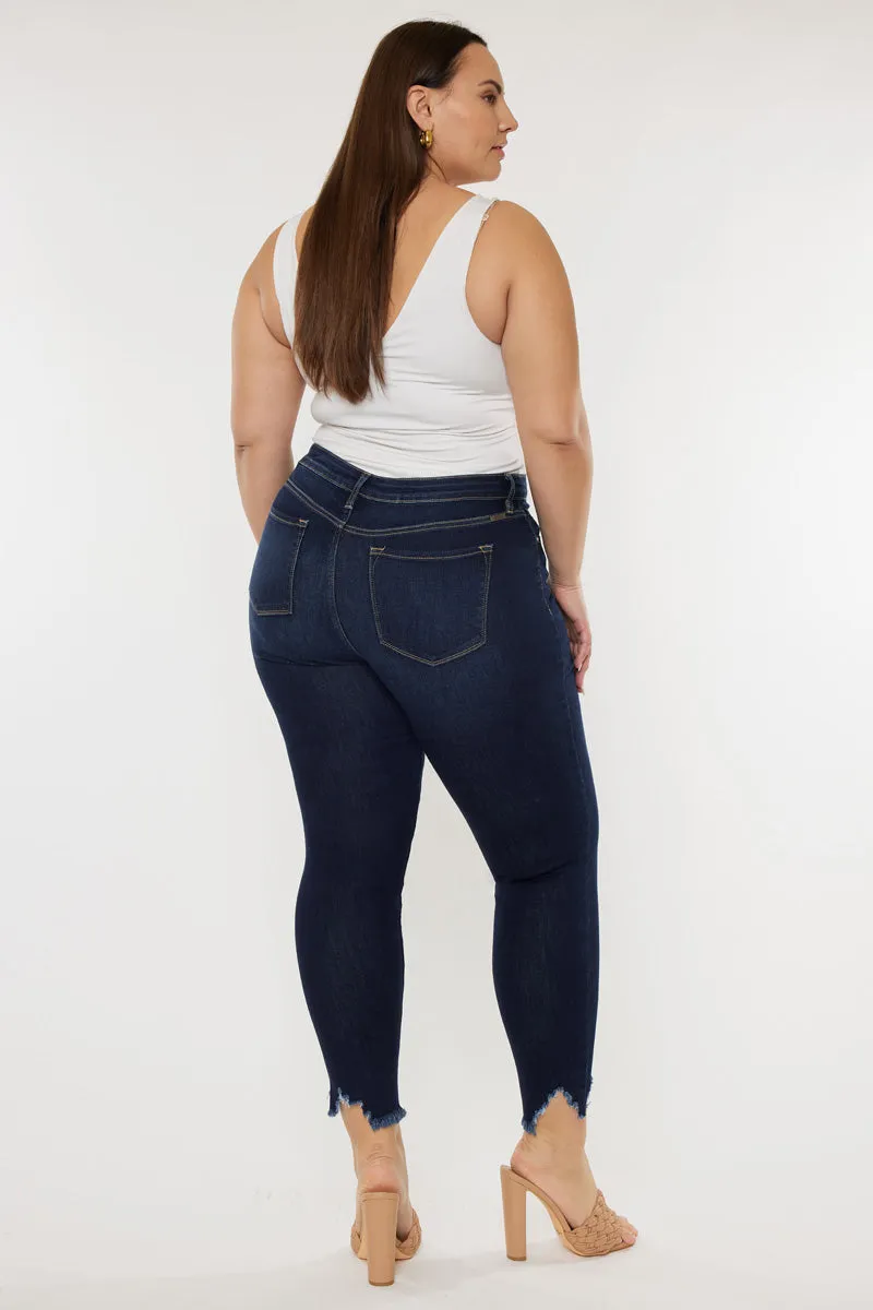 Ani High Rise Ankle Skinny Jeans (Plus Size)