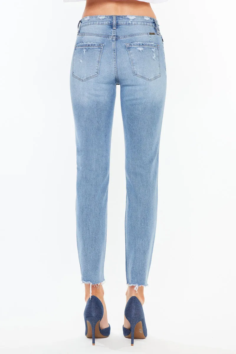 Ariana High Rise Straight Jeans