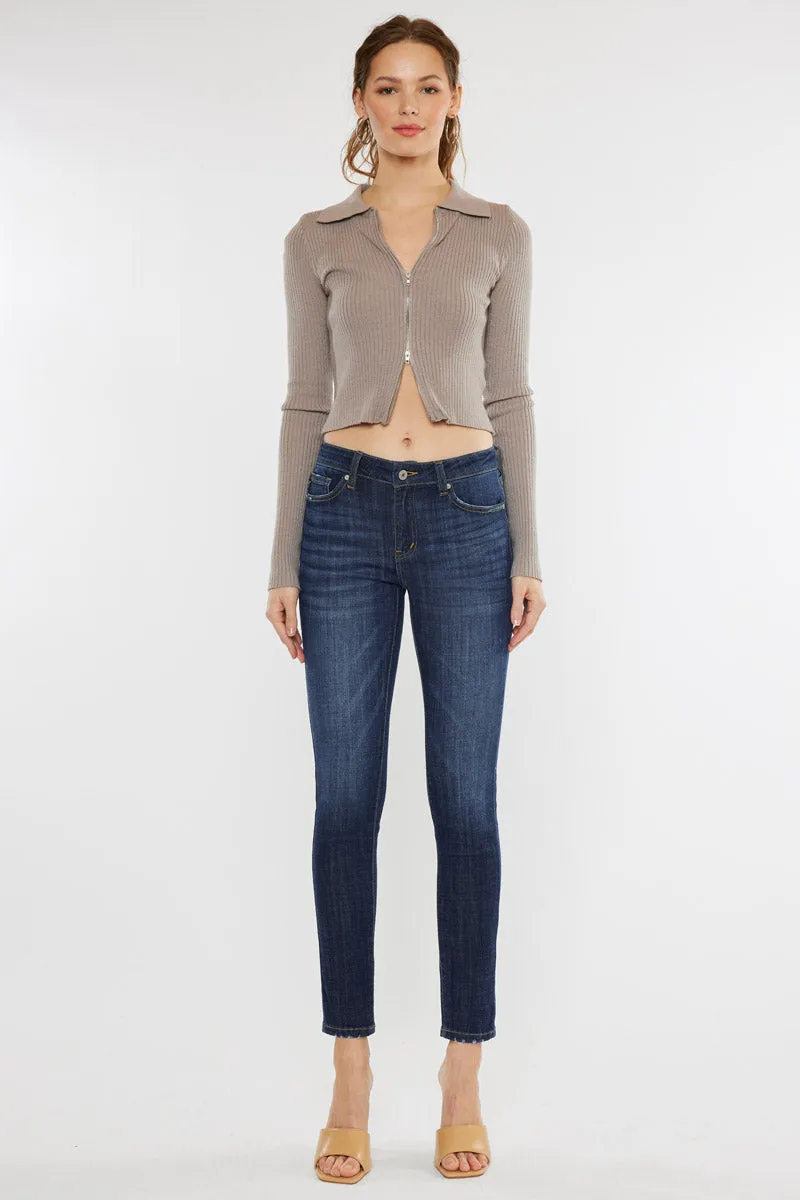 Ashlyn Mid Rise Super Skinny Jeans