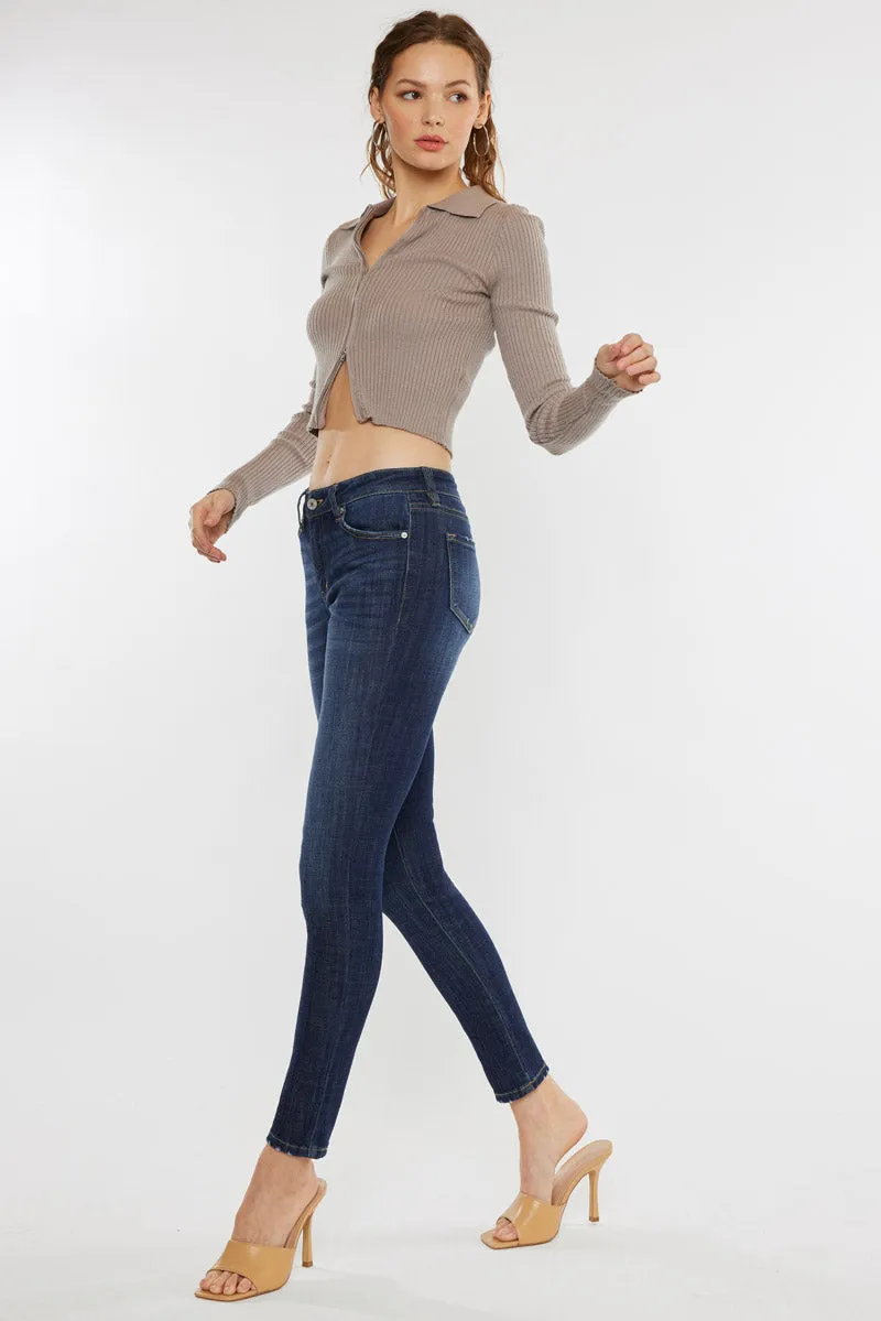 Ashlyn Mid Rise Super Skinny Jeans