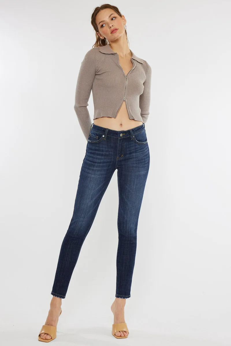 Ashlyn Mid Rise Super Skinny Jeans