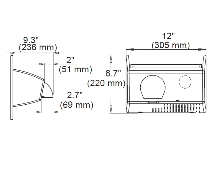 ASI TRADITIONAL Series Push-Button Model (110V/120V) THERMOSTAT (Part# 005215)