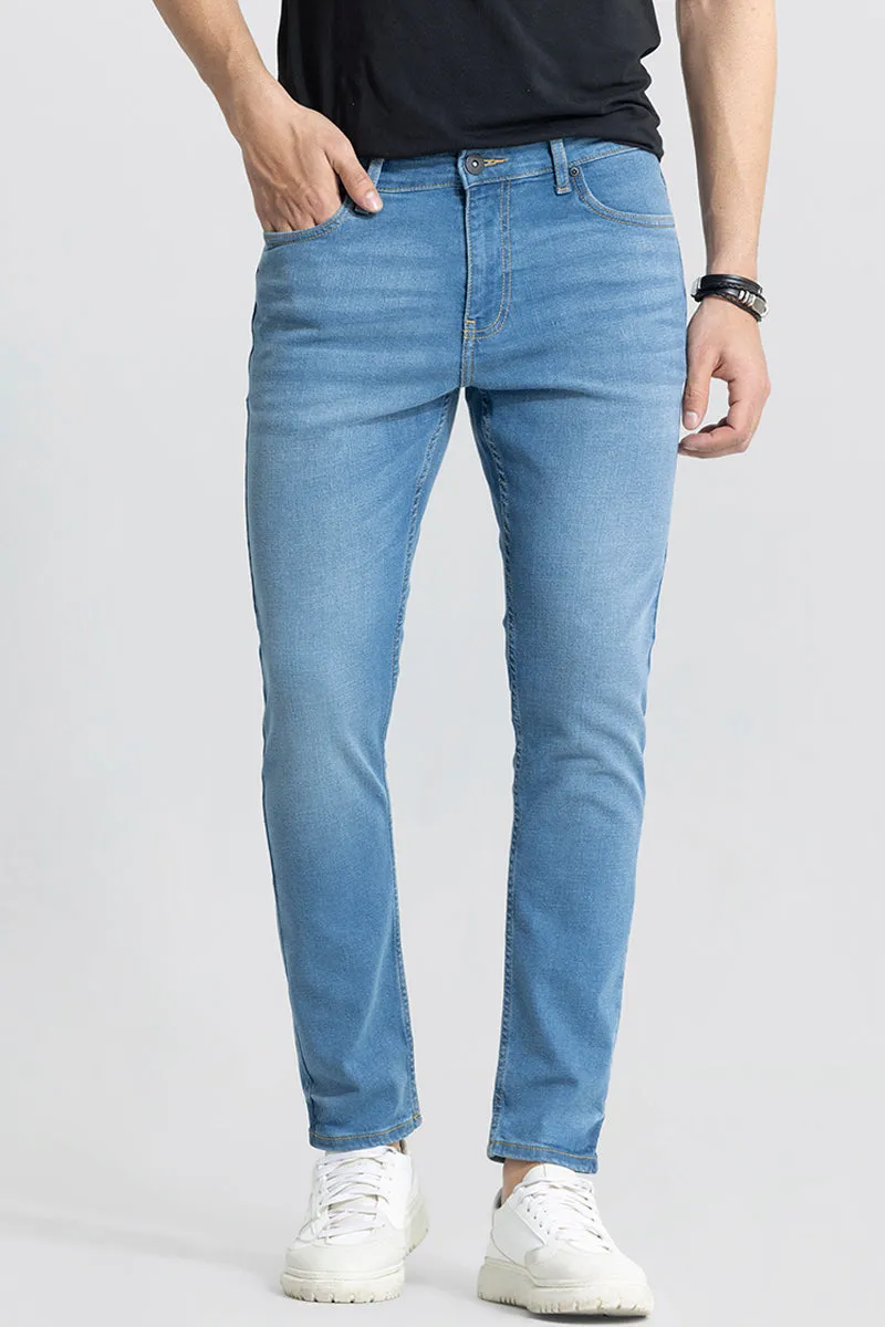 Asmodeus Sky Blue Skinny Fit Jeans