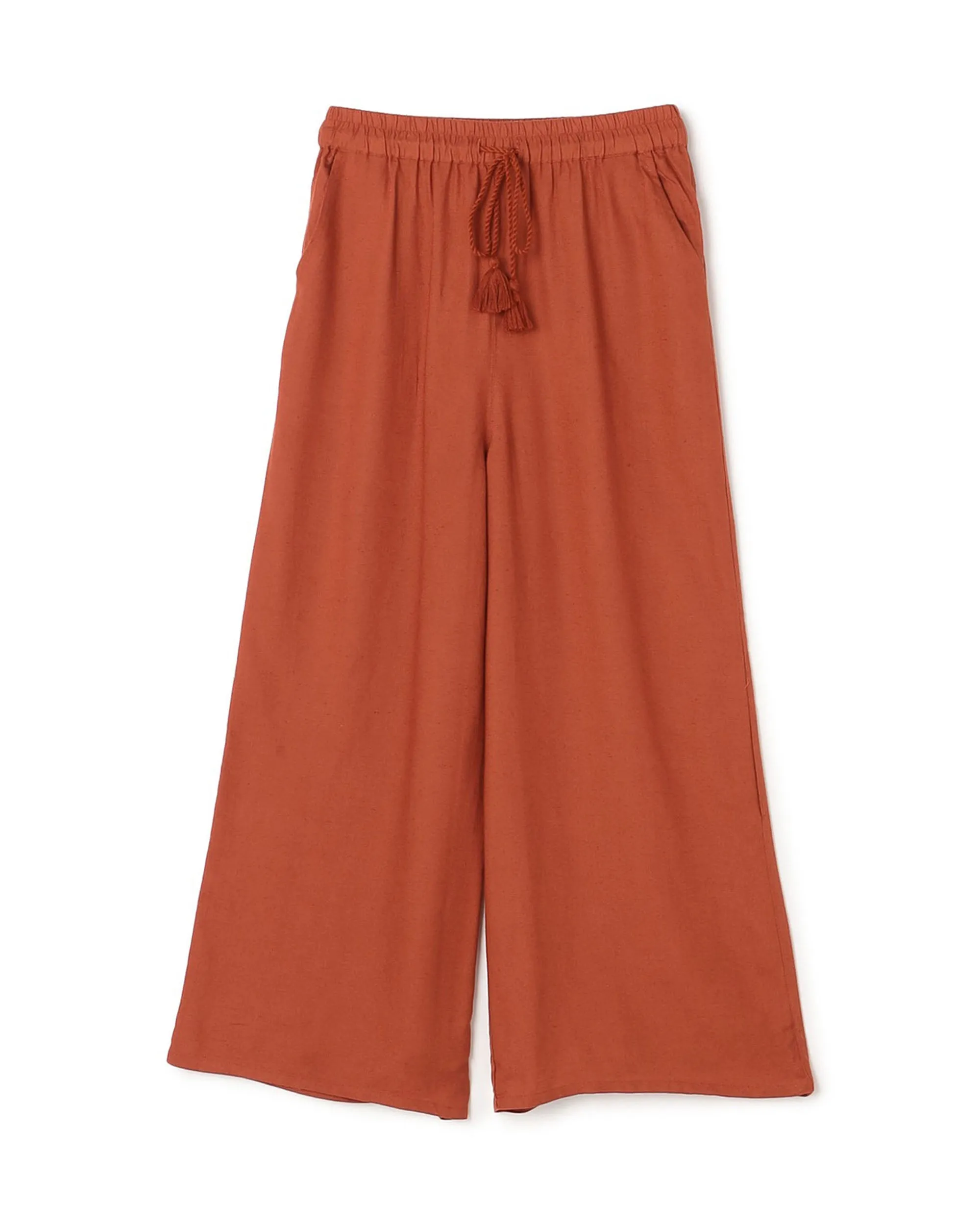 Ats Tassel Cotton Linen Culotte