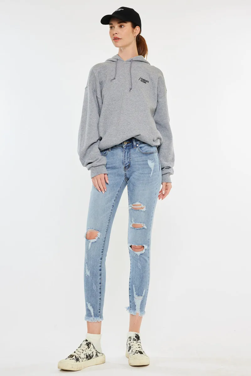 Augustina Mid Rise Ankle Skinny Jeans