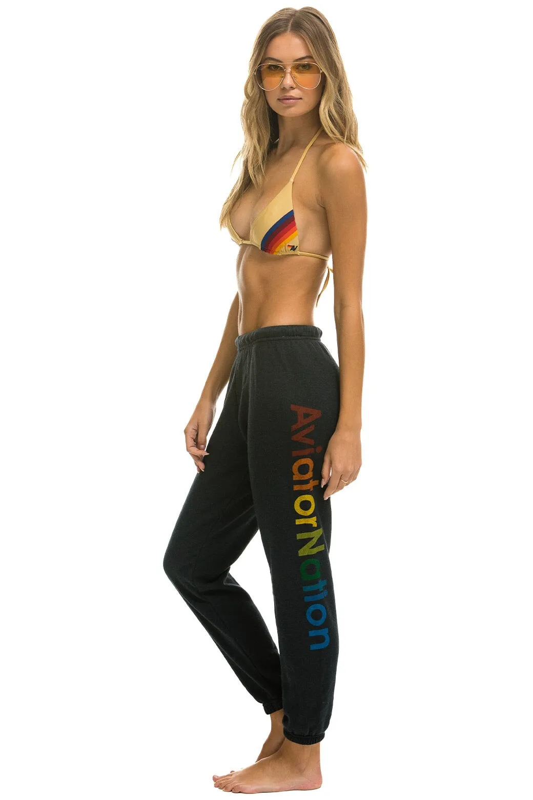 AVIATOR NATION MALIBU SWEATPANTS - CHARCOAL