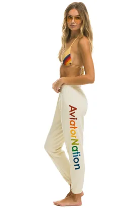 AVIATOR NATION SWEATPANTS - VINTAGE WHITE