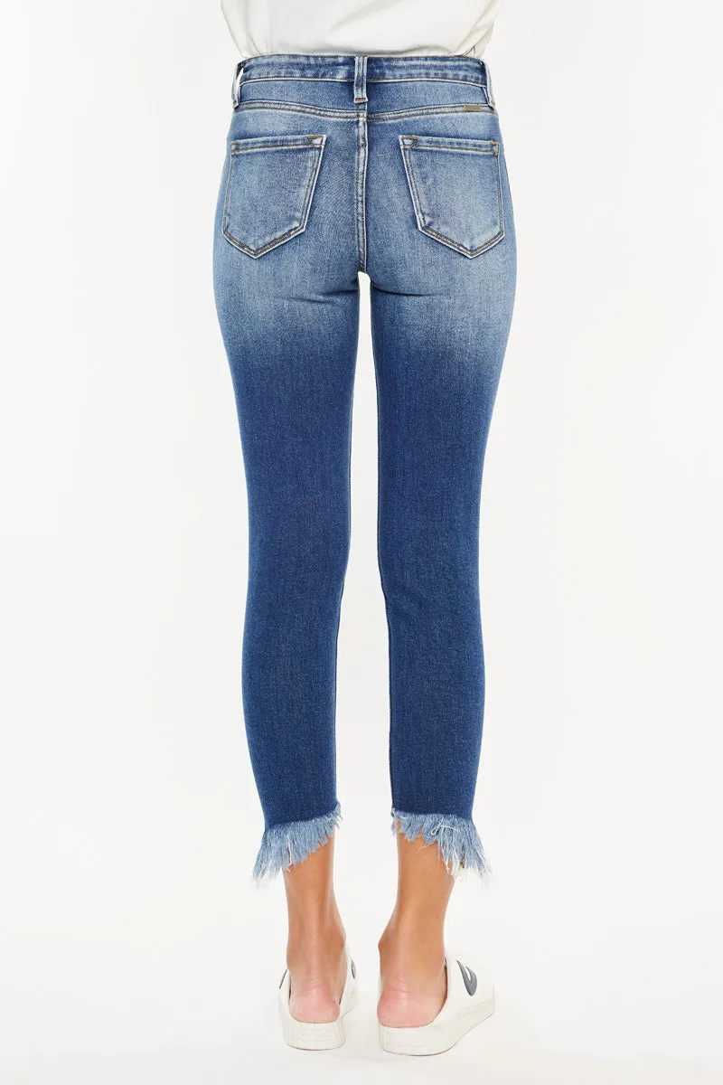 Azaria High Rise Cropped Skinny Jeans