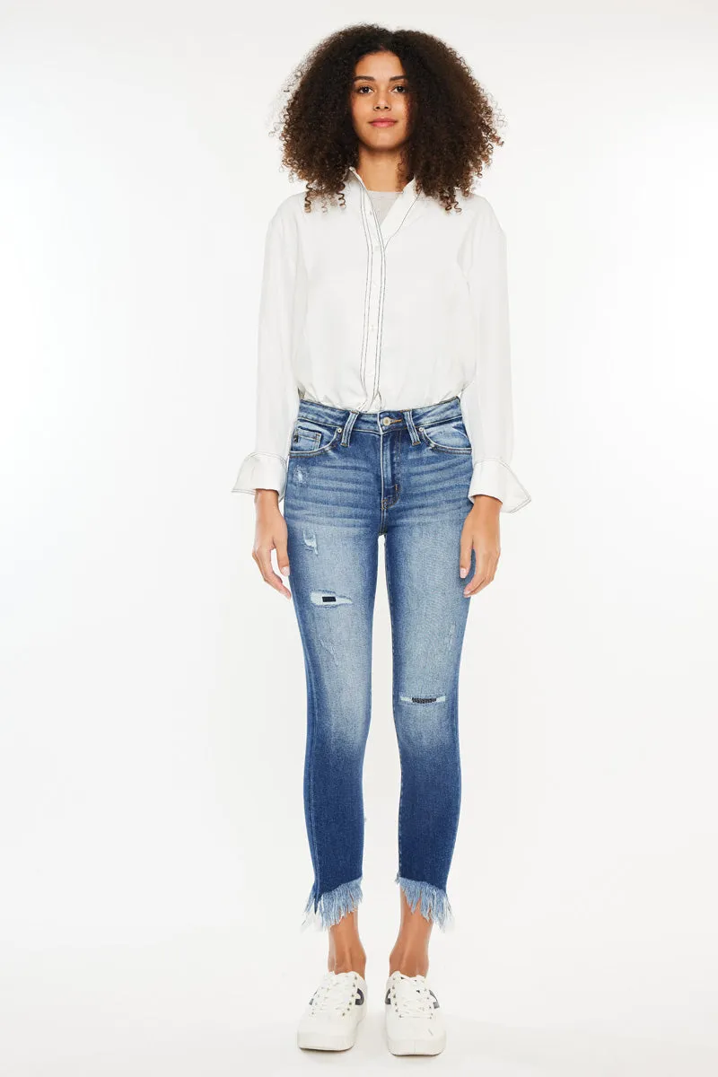 Azaria High Rise Cropped Skinny Jeans