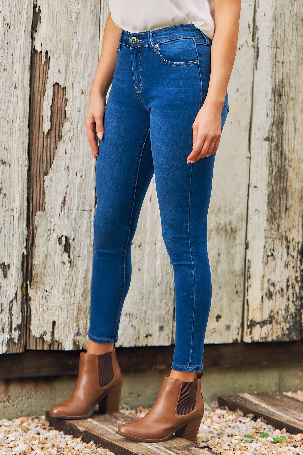 Basic Blue Denim Skinny Jean