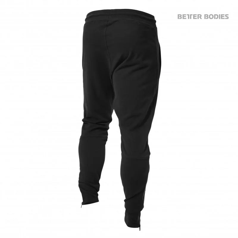 Better Bodies Harlem Zip Pants - Black