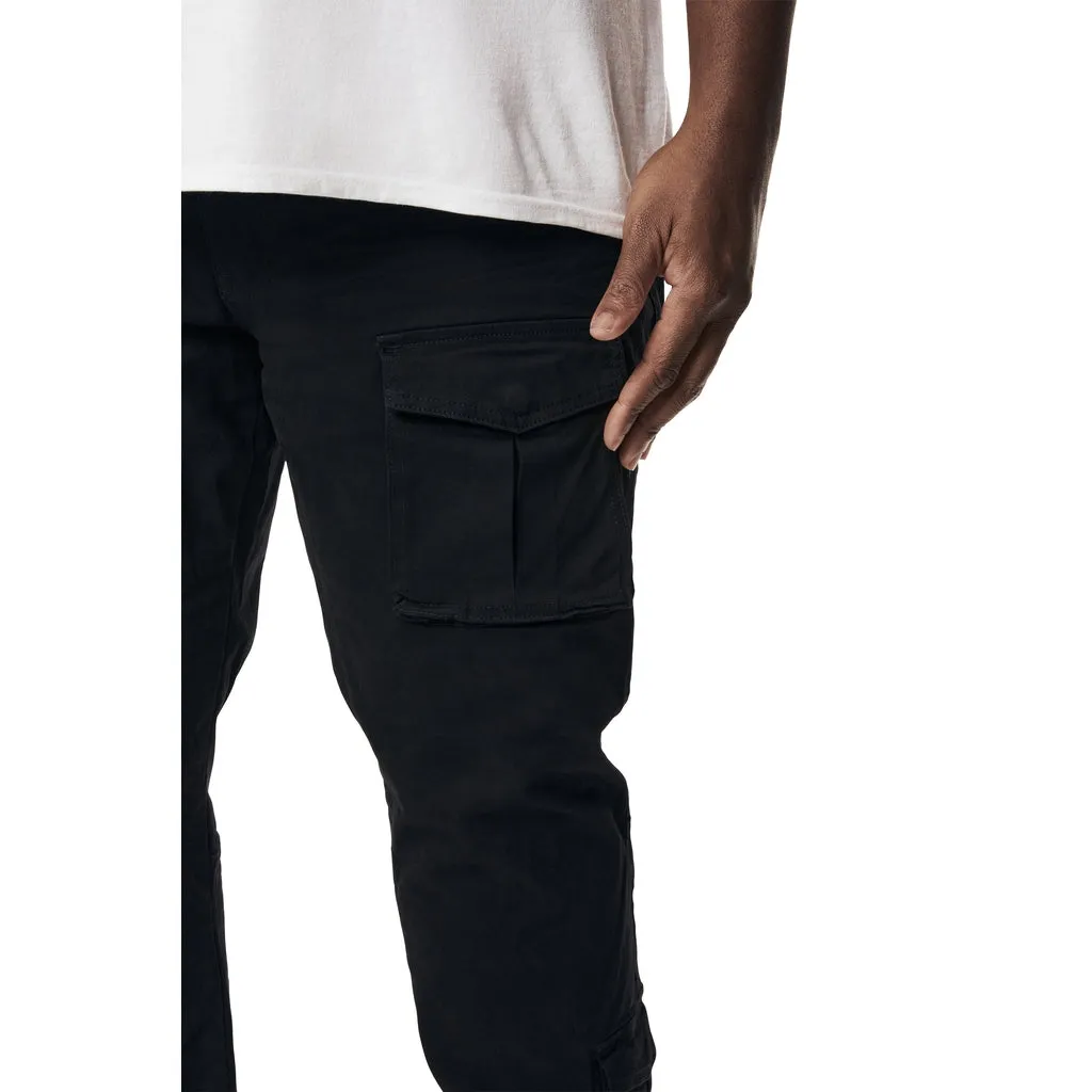 Big and Tall - 10 Pocket Twill Pants - Black