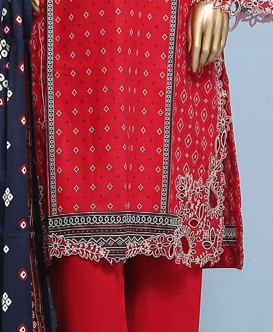 Bin Saeed Embroidered Khaddar 3 Piece Suit BIN139