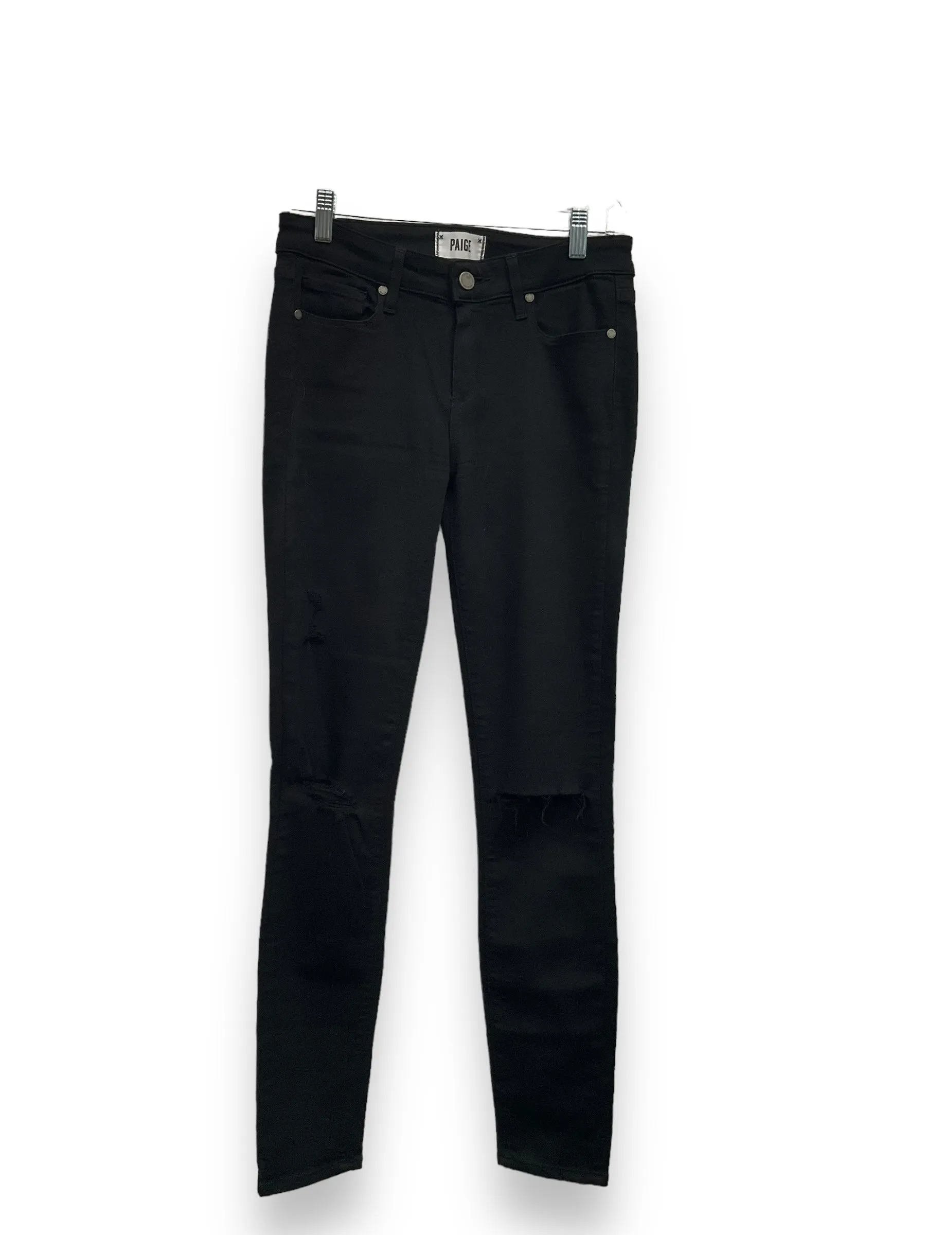 Black Jeans Straight Paige, Size 4