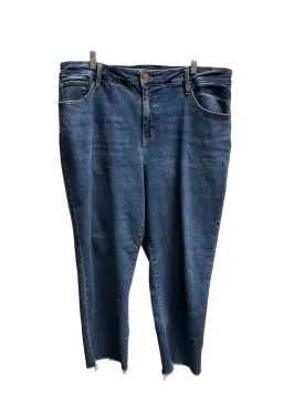 Blue Denim Jeans Straight Ava & Viv, Size 20