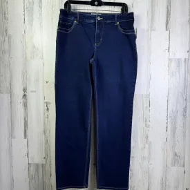 Blue Denim Jeans Straight Chicos, Size 12