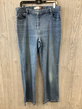 Blue Denim Jeans Straight Clothes Mentor, Size 14