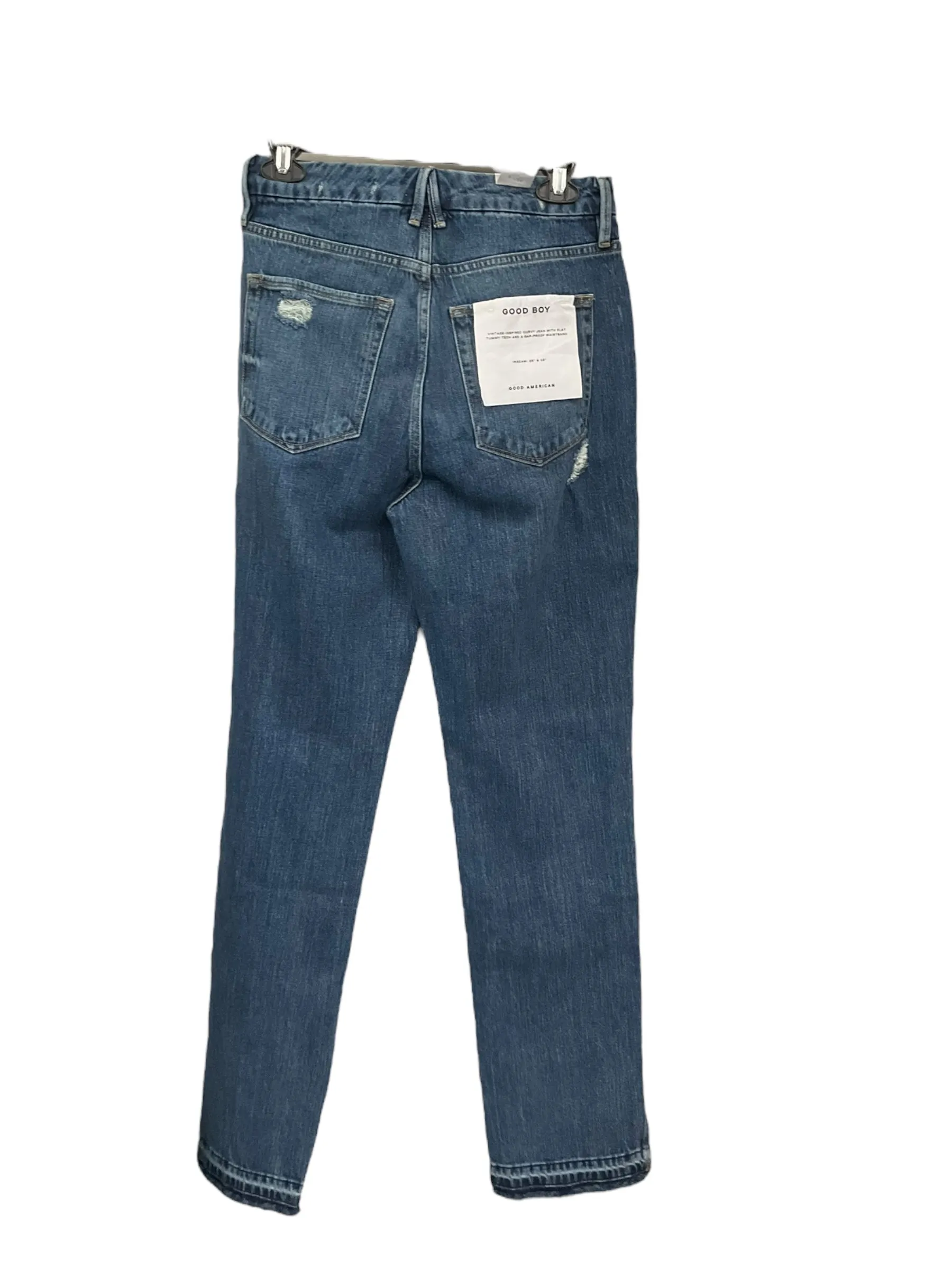 Blue Denim Jeans Straight Good American, Size 2