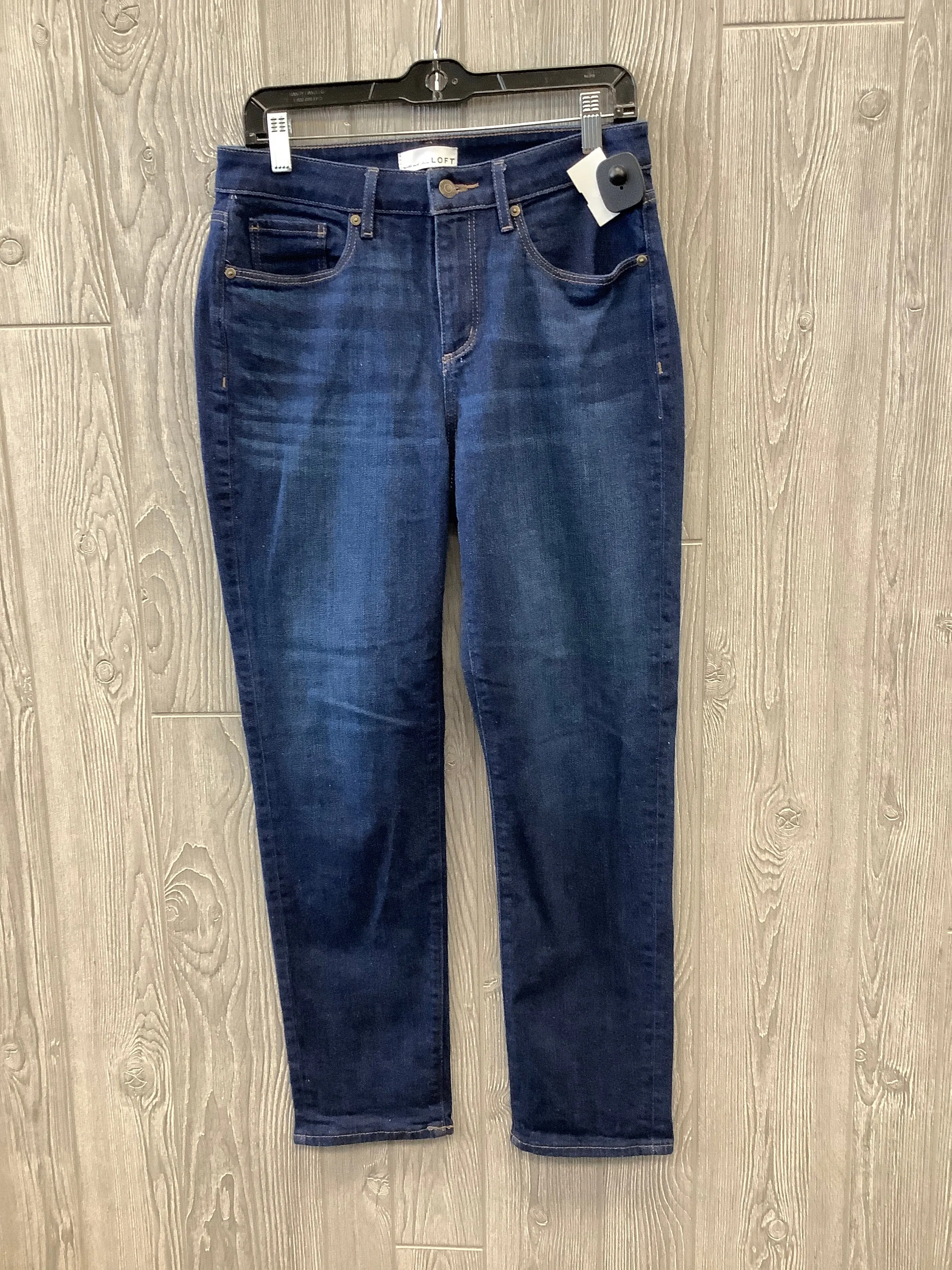 Blue Denim Jeans Straight Loft, Size 6