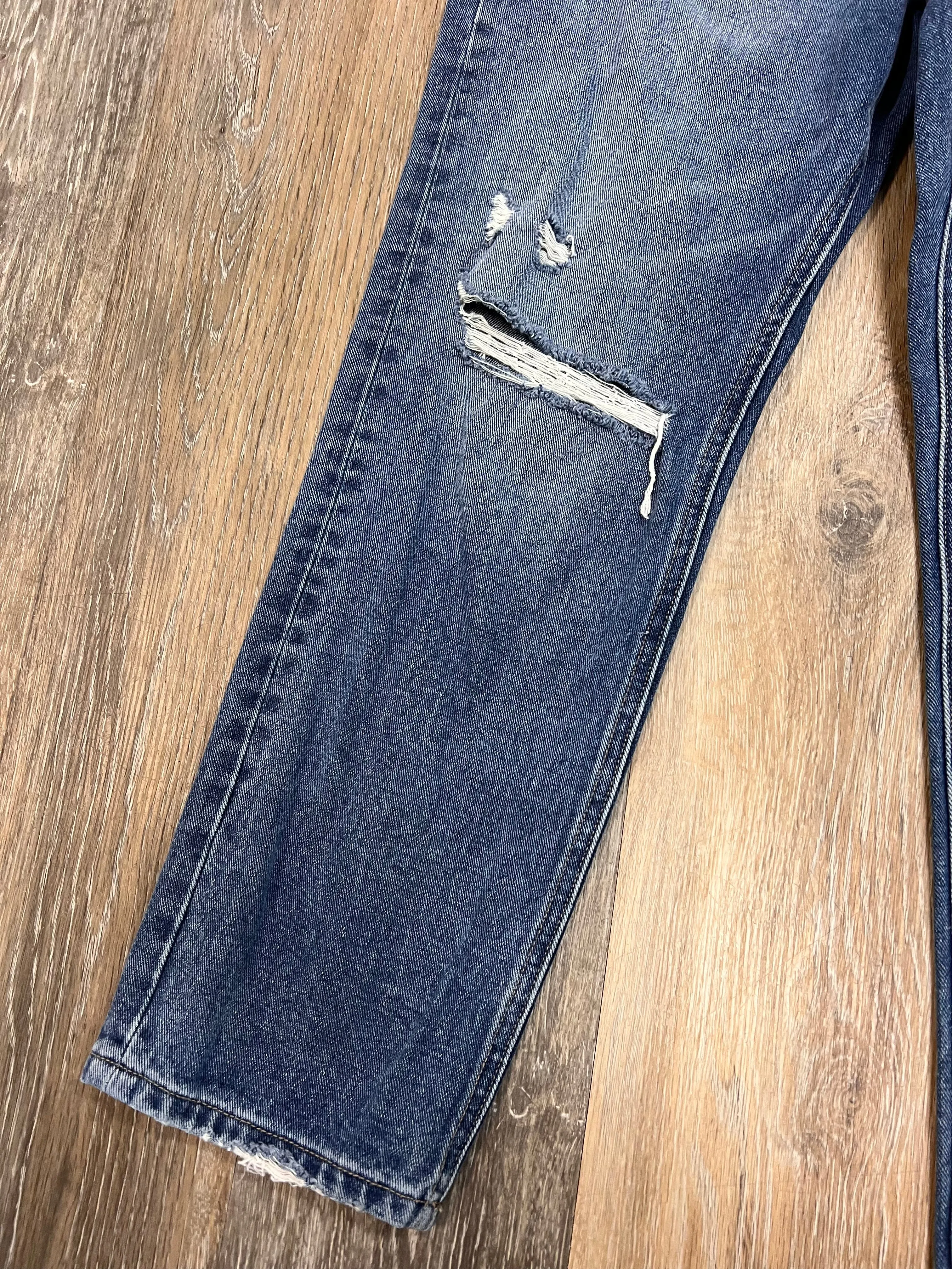 Blue Denim Jeans Straight Mica, Size 6/28