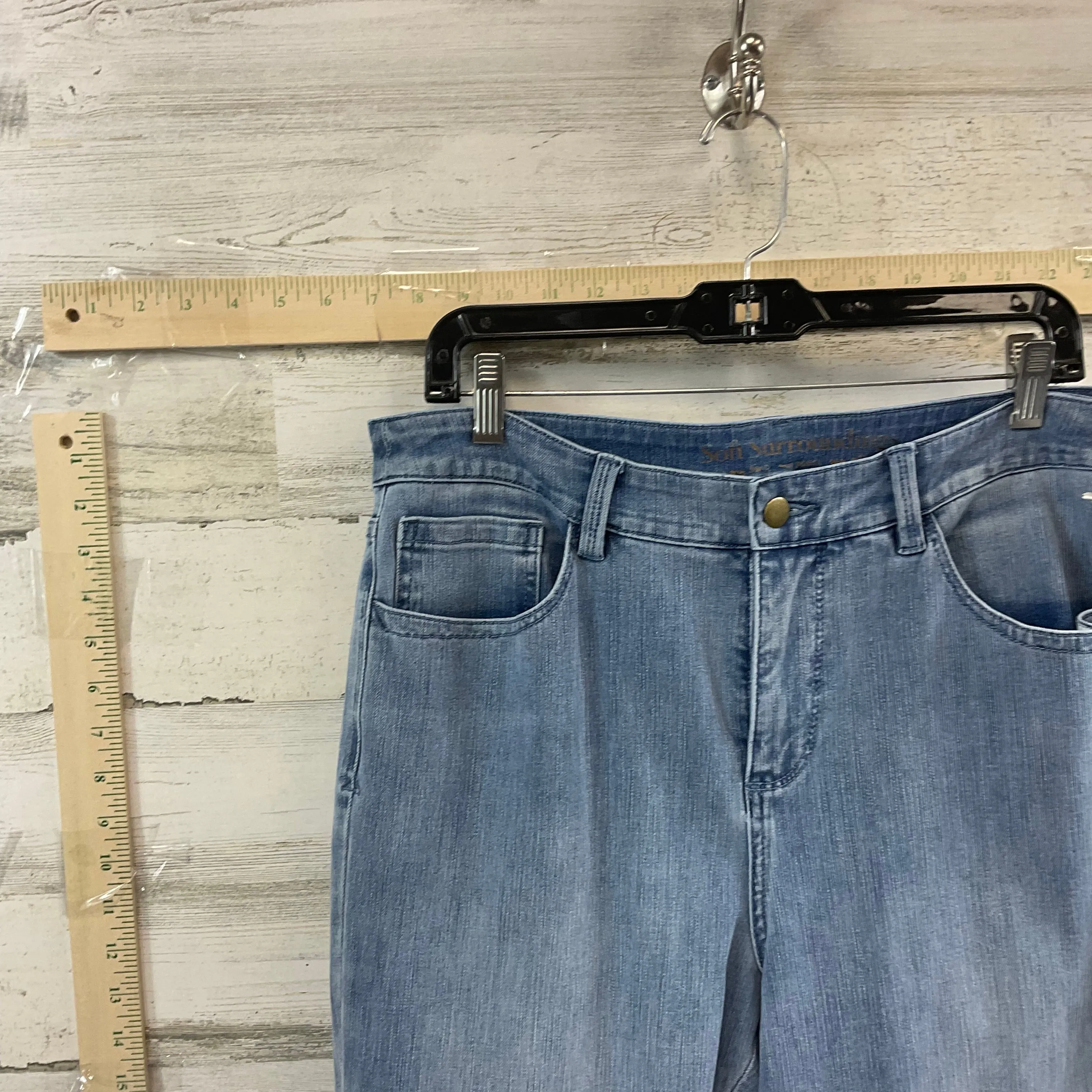 Blue Denim Jeans Straight Soft Surroundings, Size 14