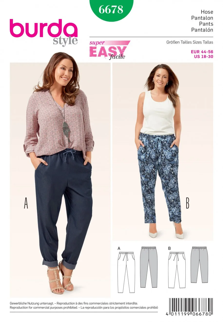 Burda Trousers 6678