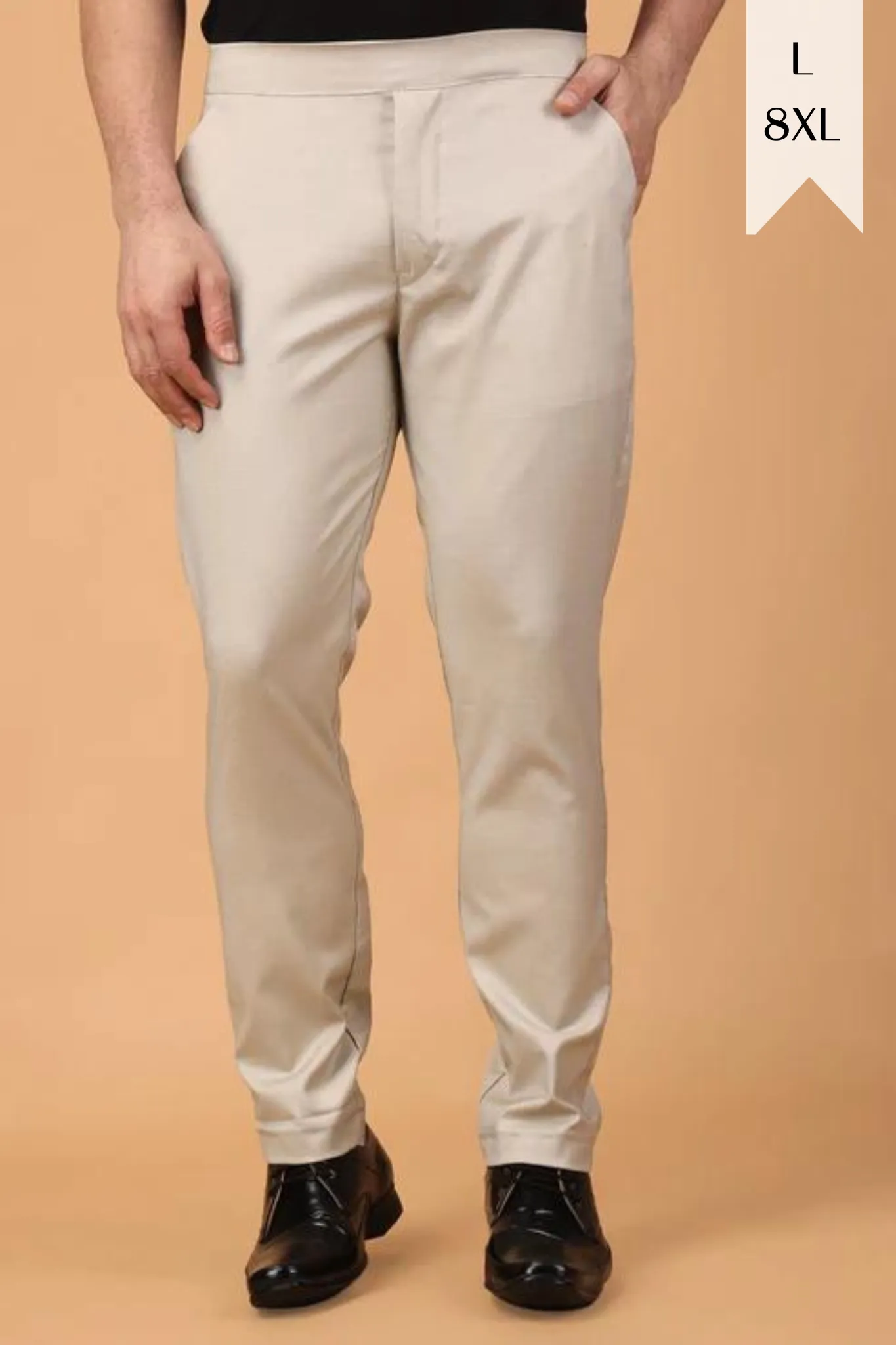 Caramel Comfort Fit Formal Trouser