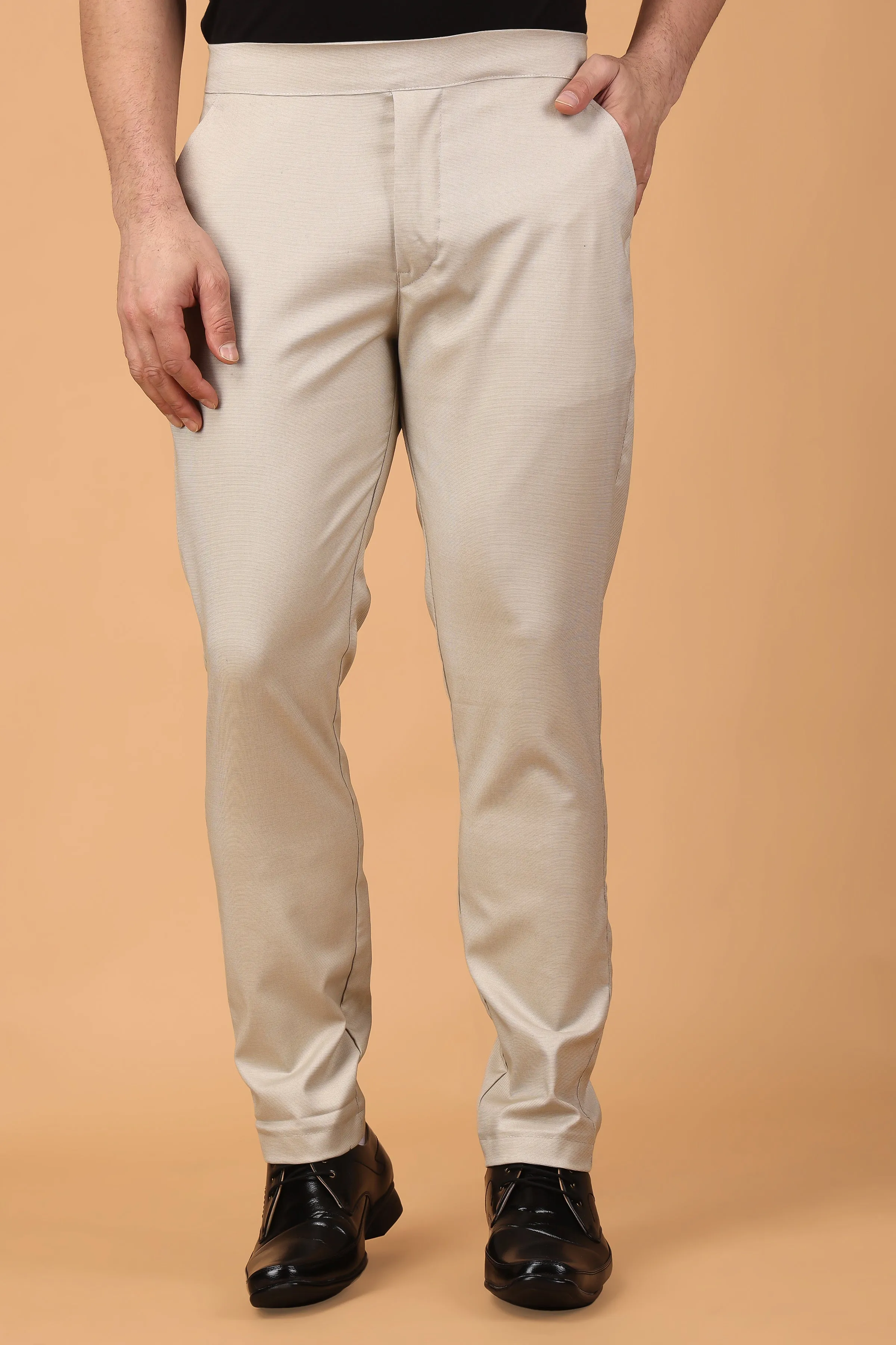 Caramel Comfort Fit Formal Trouser