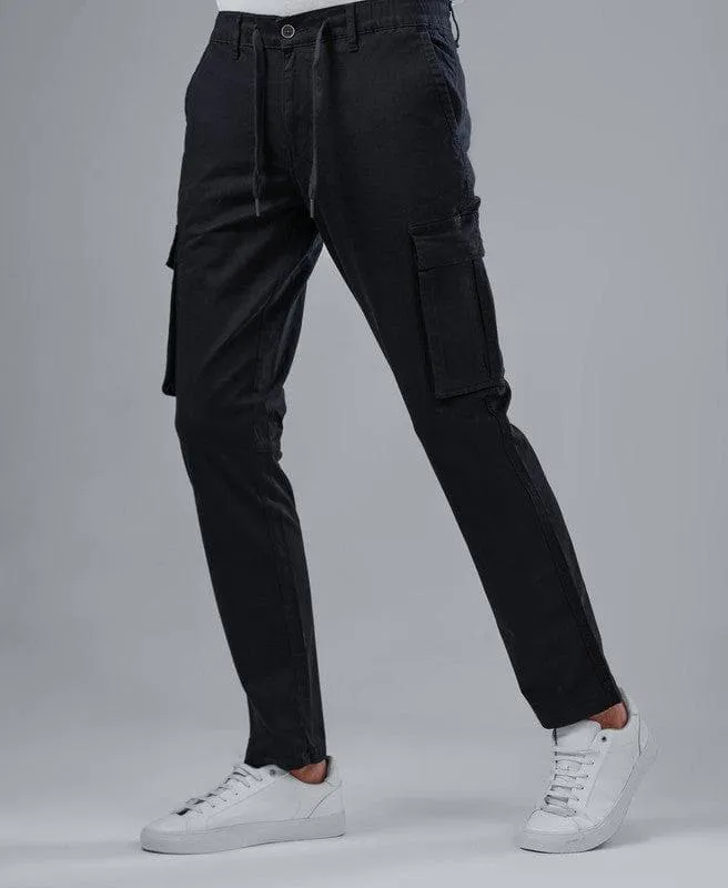 Cargo Trousers  - BLACK