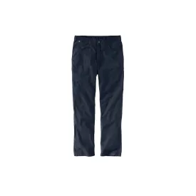 Carhartt FR Rugged Flex Relaxed Fit Canvas 5-Pocket Work Pant Navy