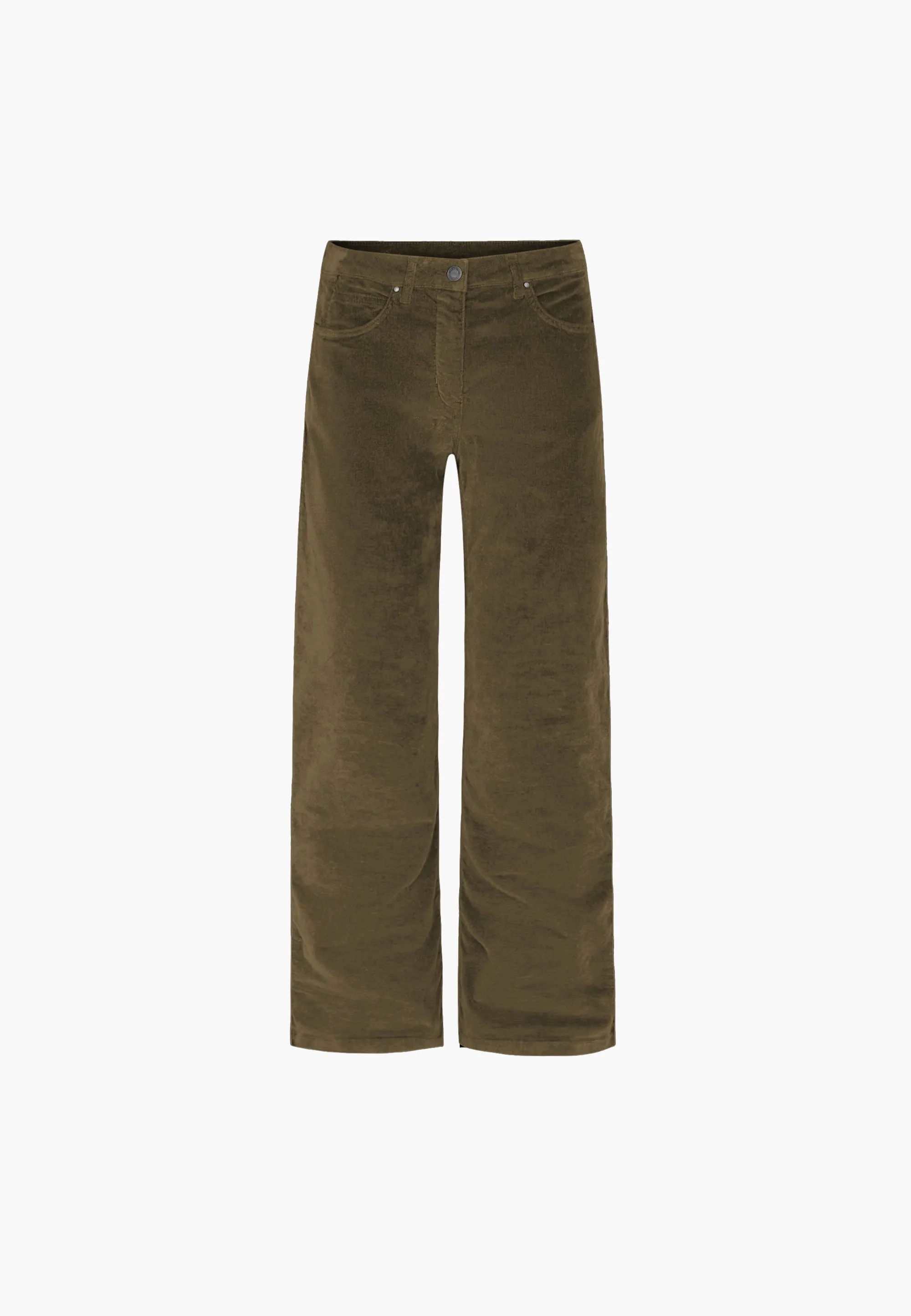 Carol Loose Corduroy - Medium Length - Dark Olive