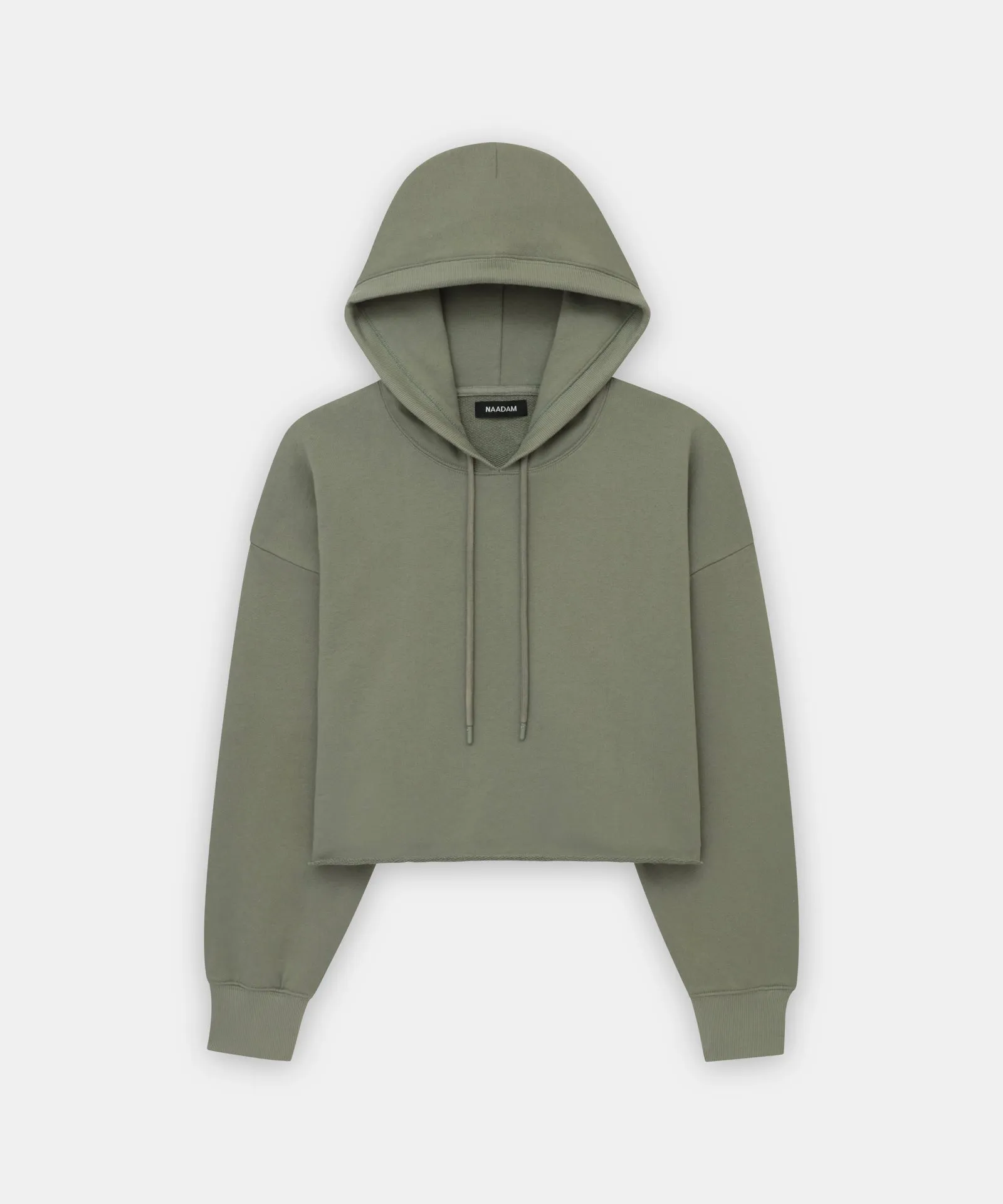 Cashmere Terry Cropped Hoodie