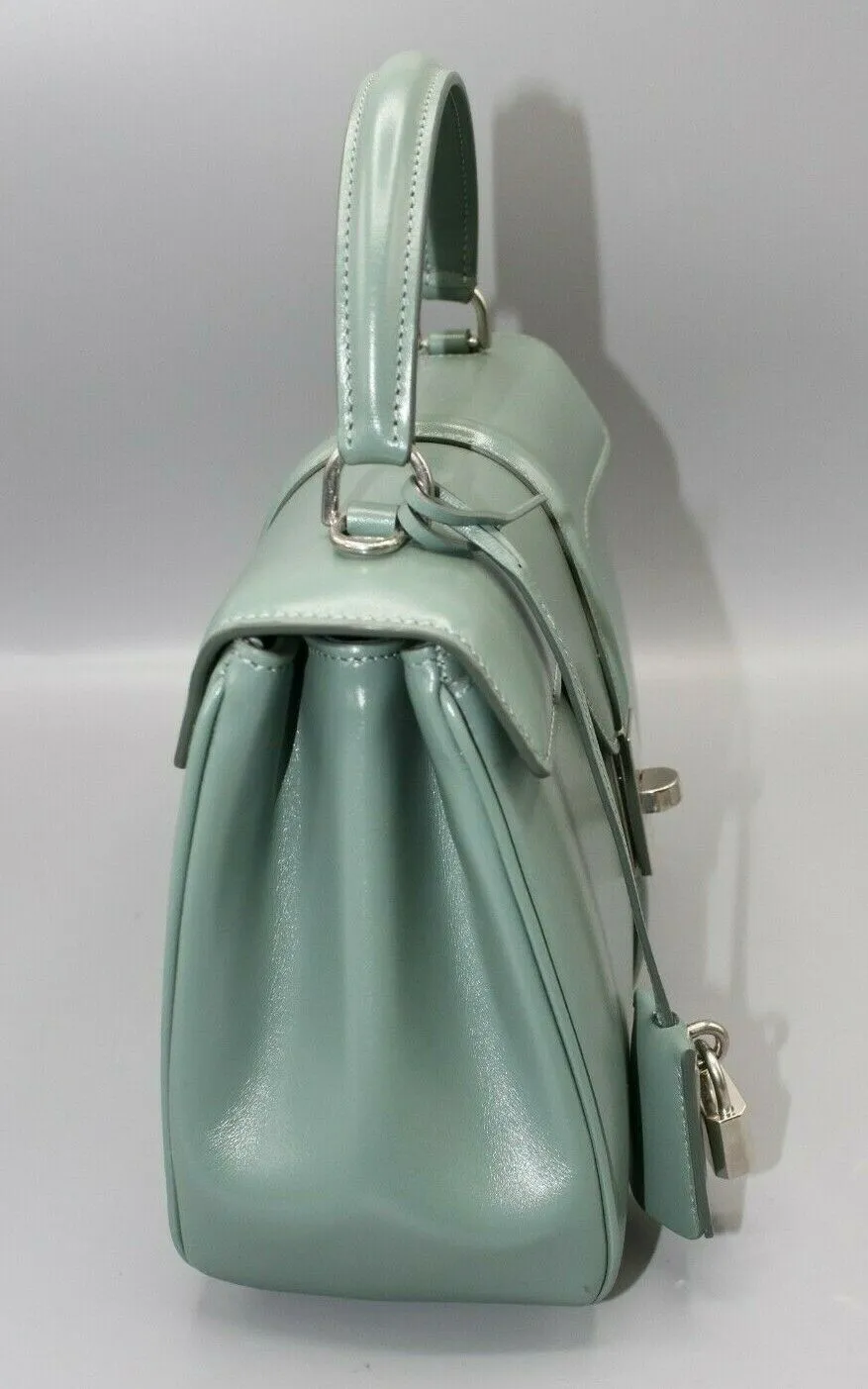 Celine 16 Bag Womens Medium in Celadon Satinated Calfskin 188003BEY.29CN