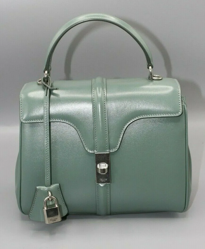 Celine 16 Bag Womens Medium in Celadon Satinated Calfskin 188003BEY.29CN